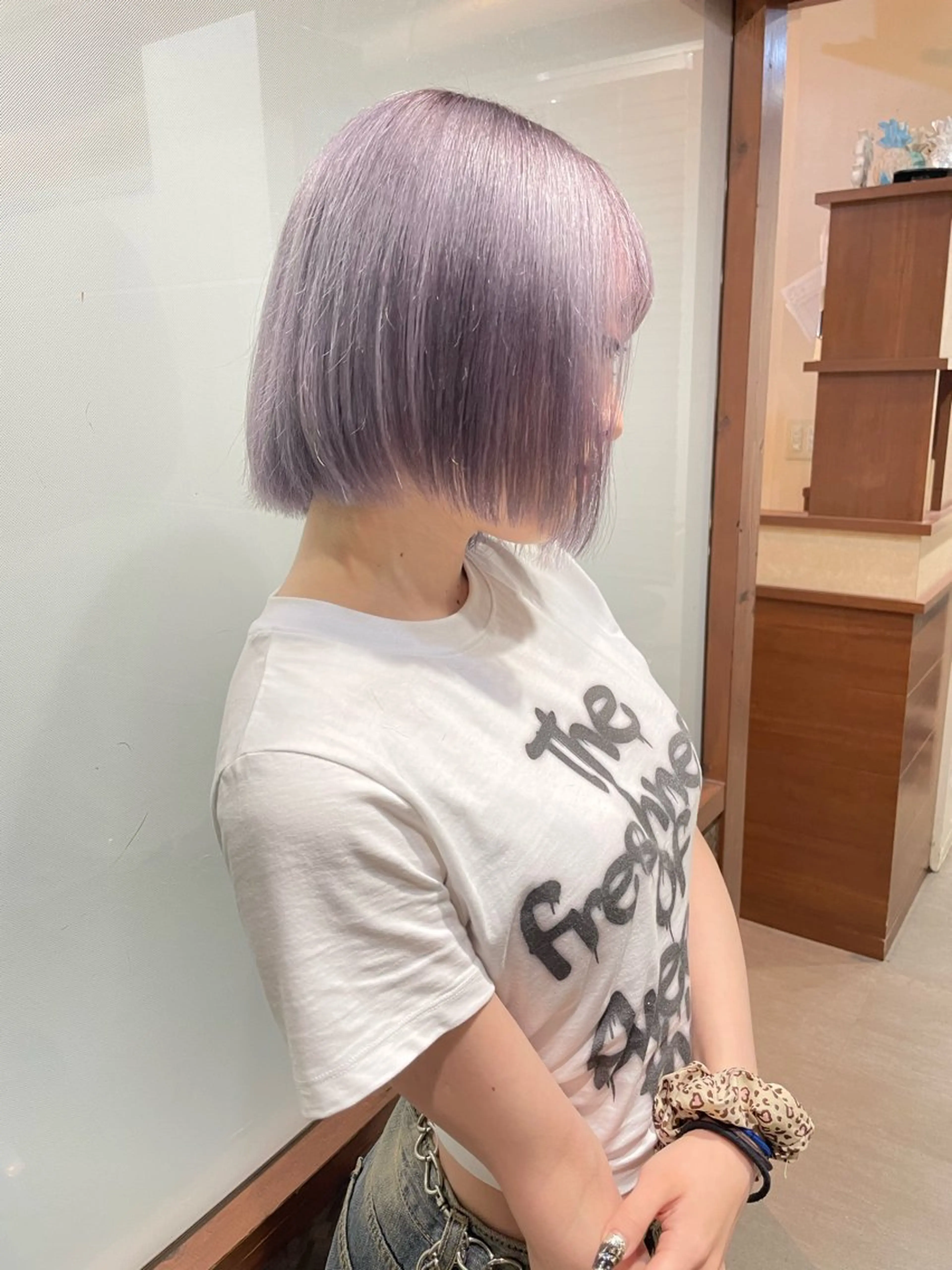 ショート カラー ベージュカラー ブリーチ ラベンダーカラー ラベンダーグレー ヘアカラー トリートメント 羽田翔大/ブリーチ/ ボブカット/店長のヘアスタイル