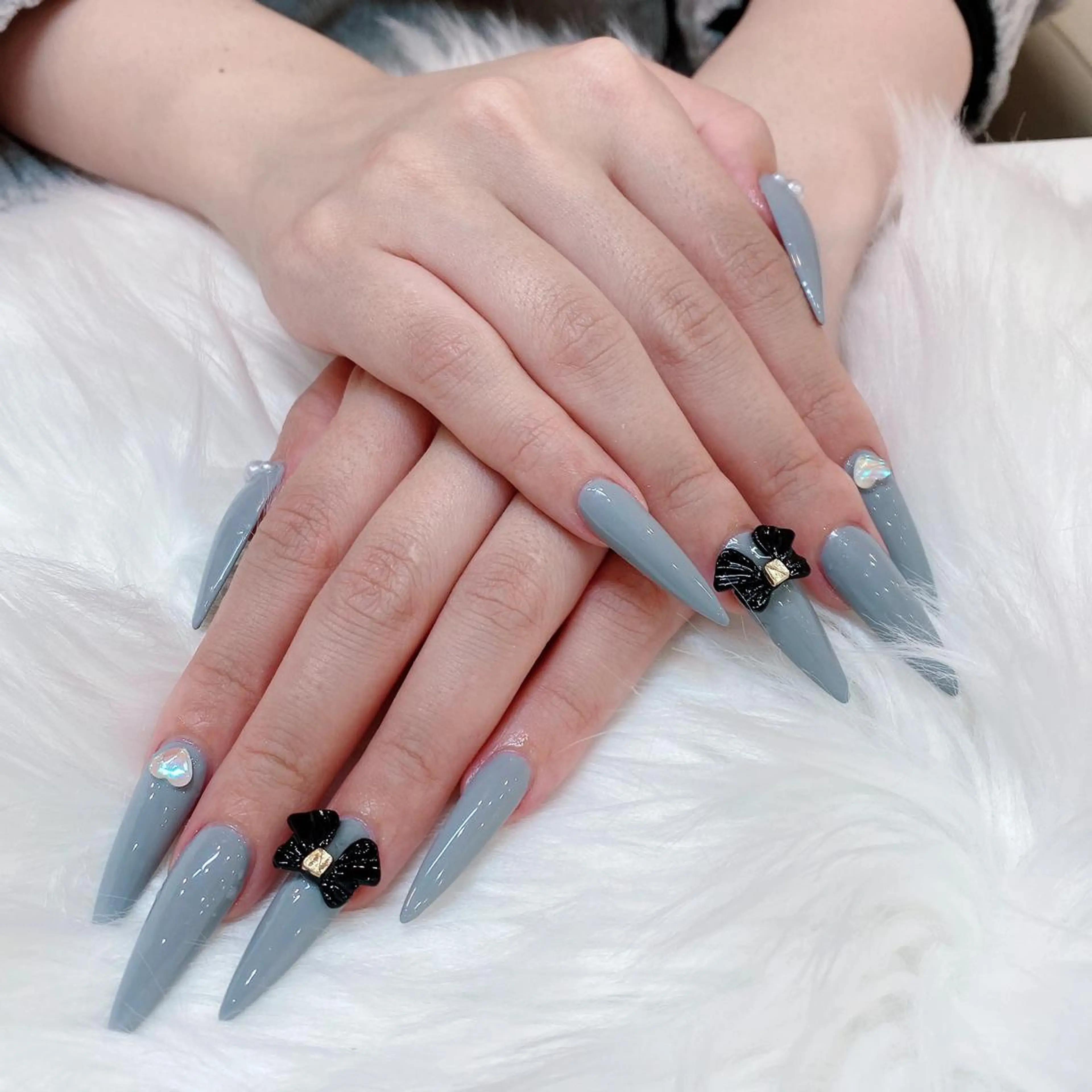 スカルプワンカラーorラメグラデーション(2色🉑️)（チップのみ) マグネット変更＋500の写真