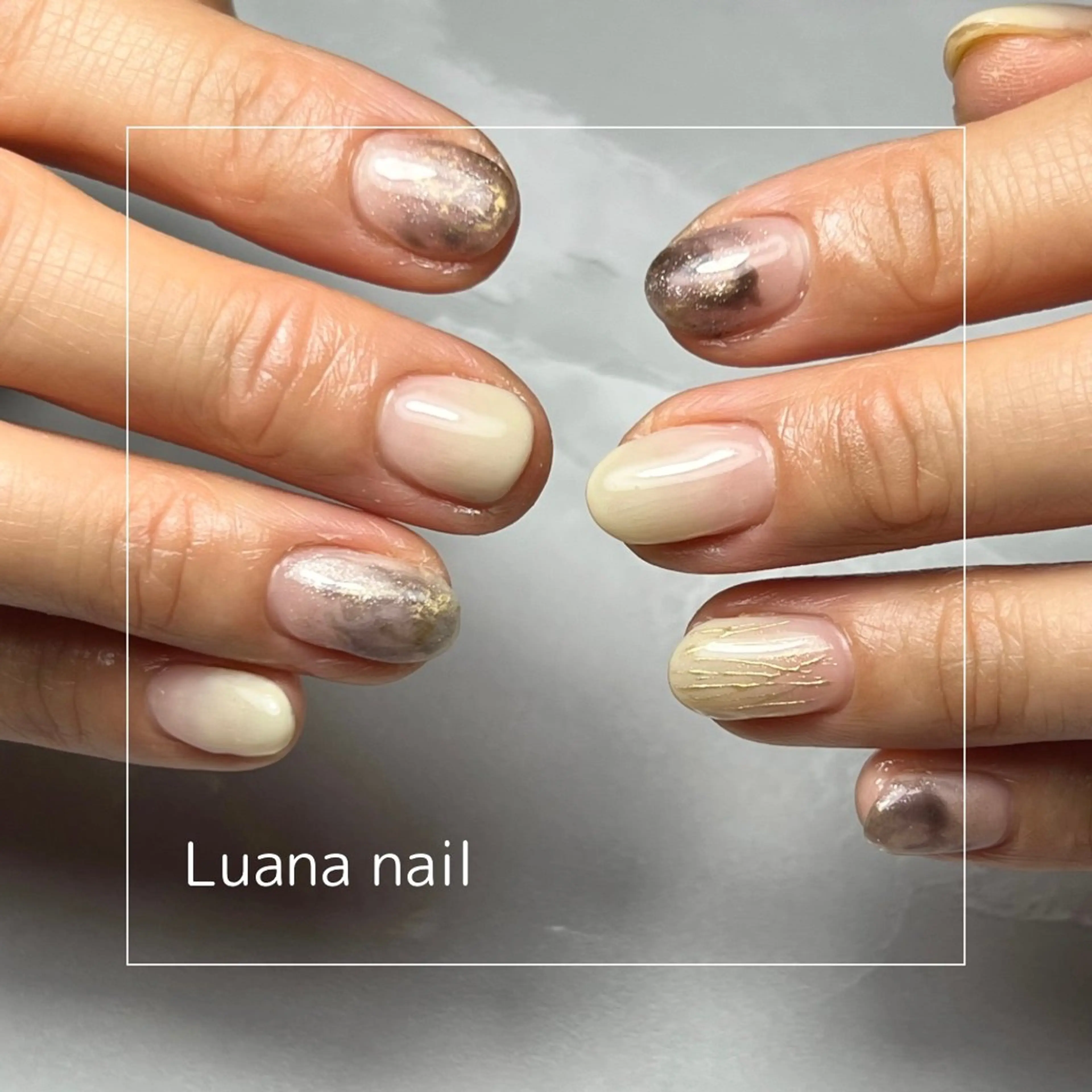 ネイル ホワイト Luana nailのネイルデザイン