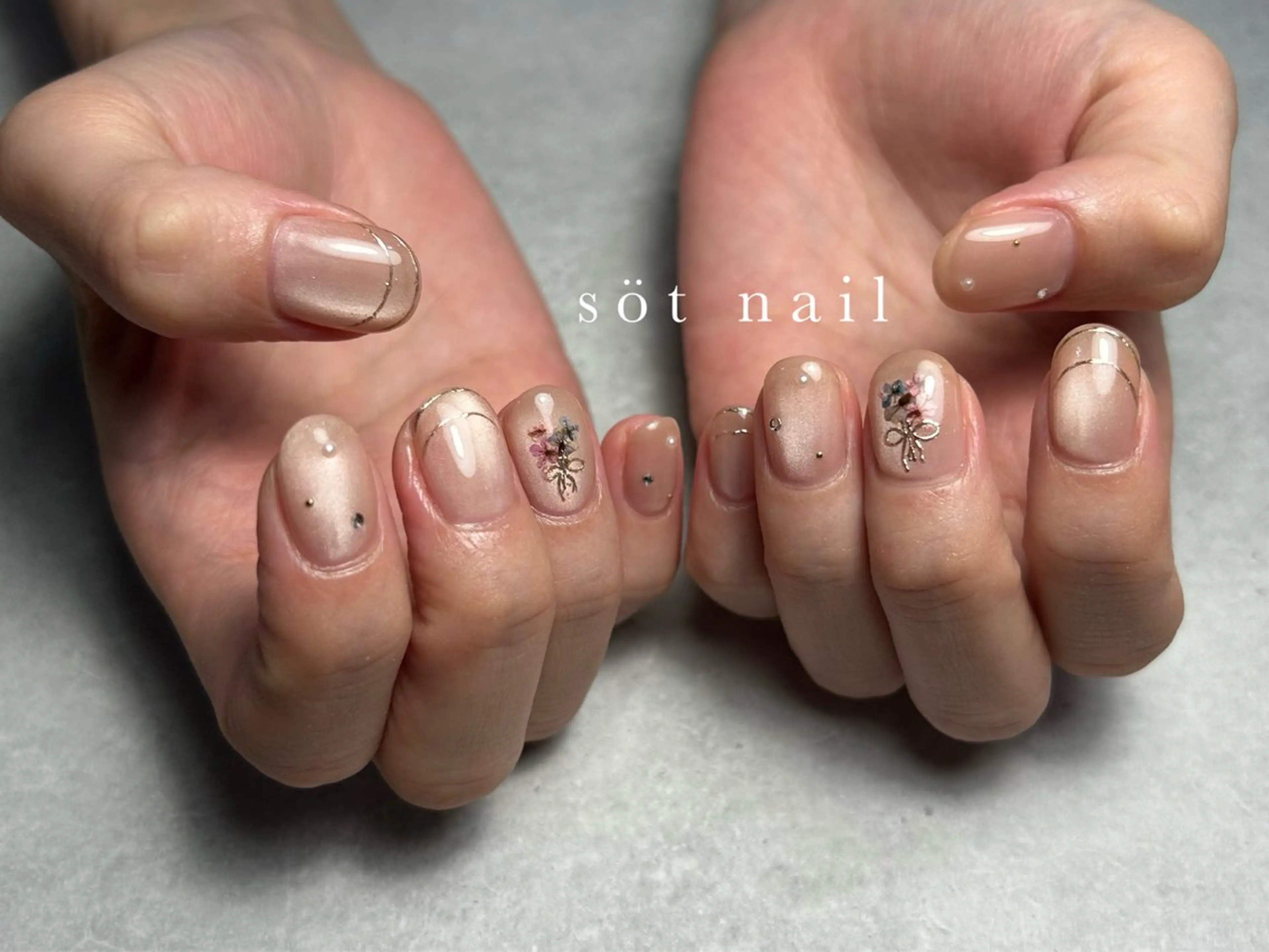 ネイル フラワーネイル ハンドネイル söt nail所属・岡田 恵美のネイルデザイン