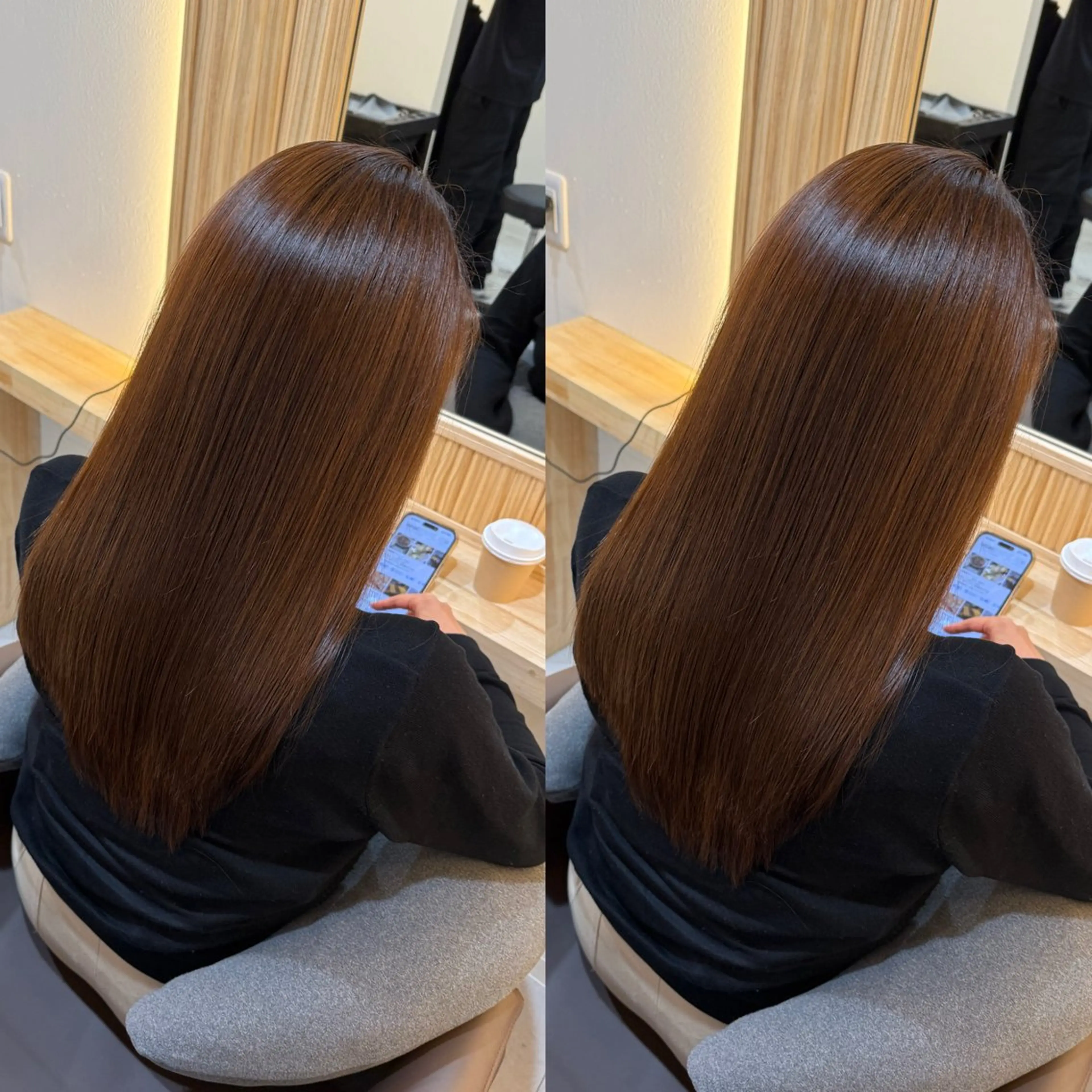 セミロング attrait南堀江所属・KAISEI髪質改善 /縮毛矯正のヘアスタイル