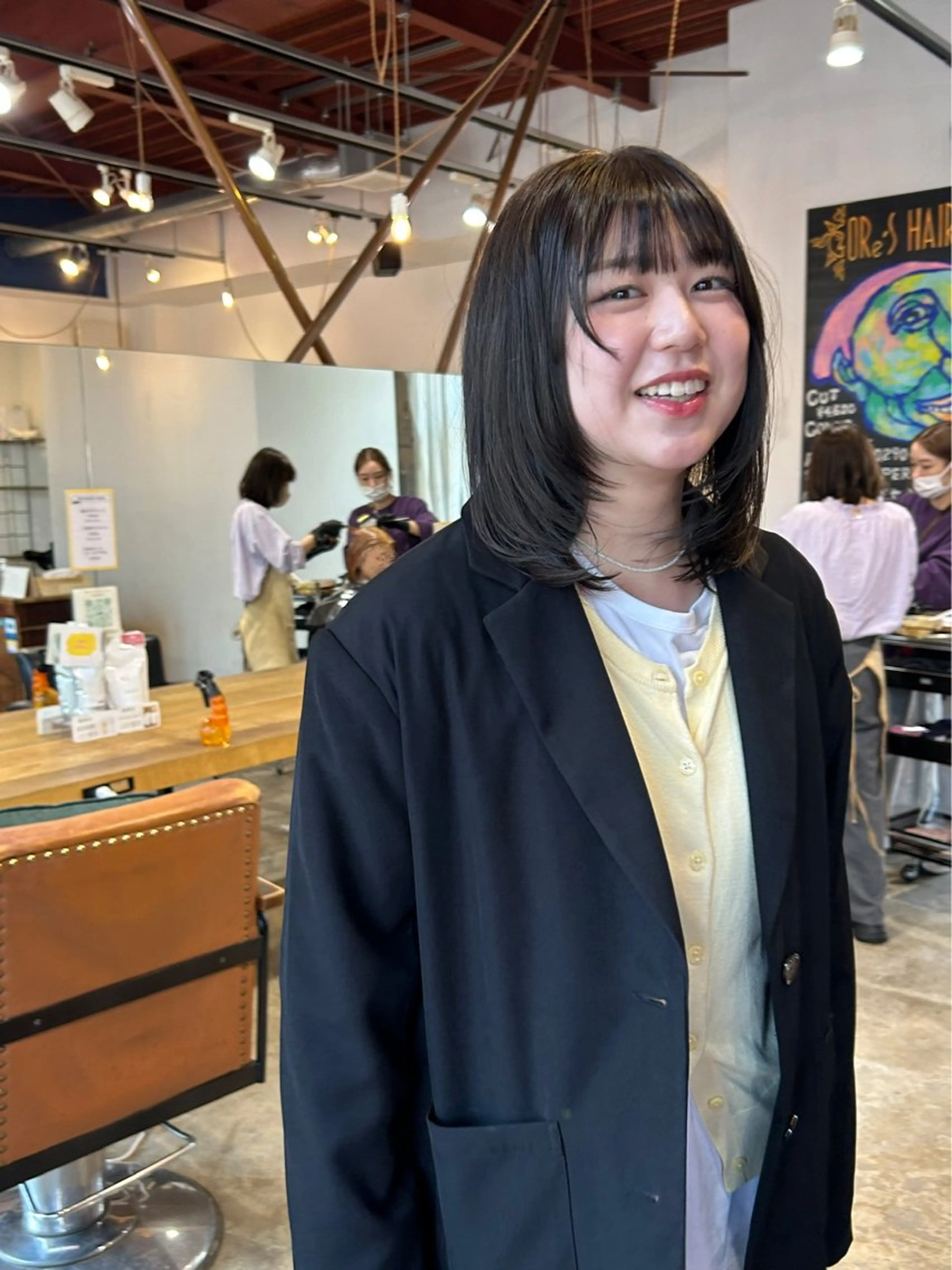 ミディアム ORe'S　HAIR BE GLaD所属・ORe'S HAIR BE　GLaDまなみのヘアスタイル