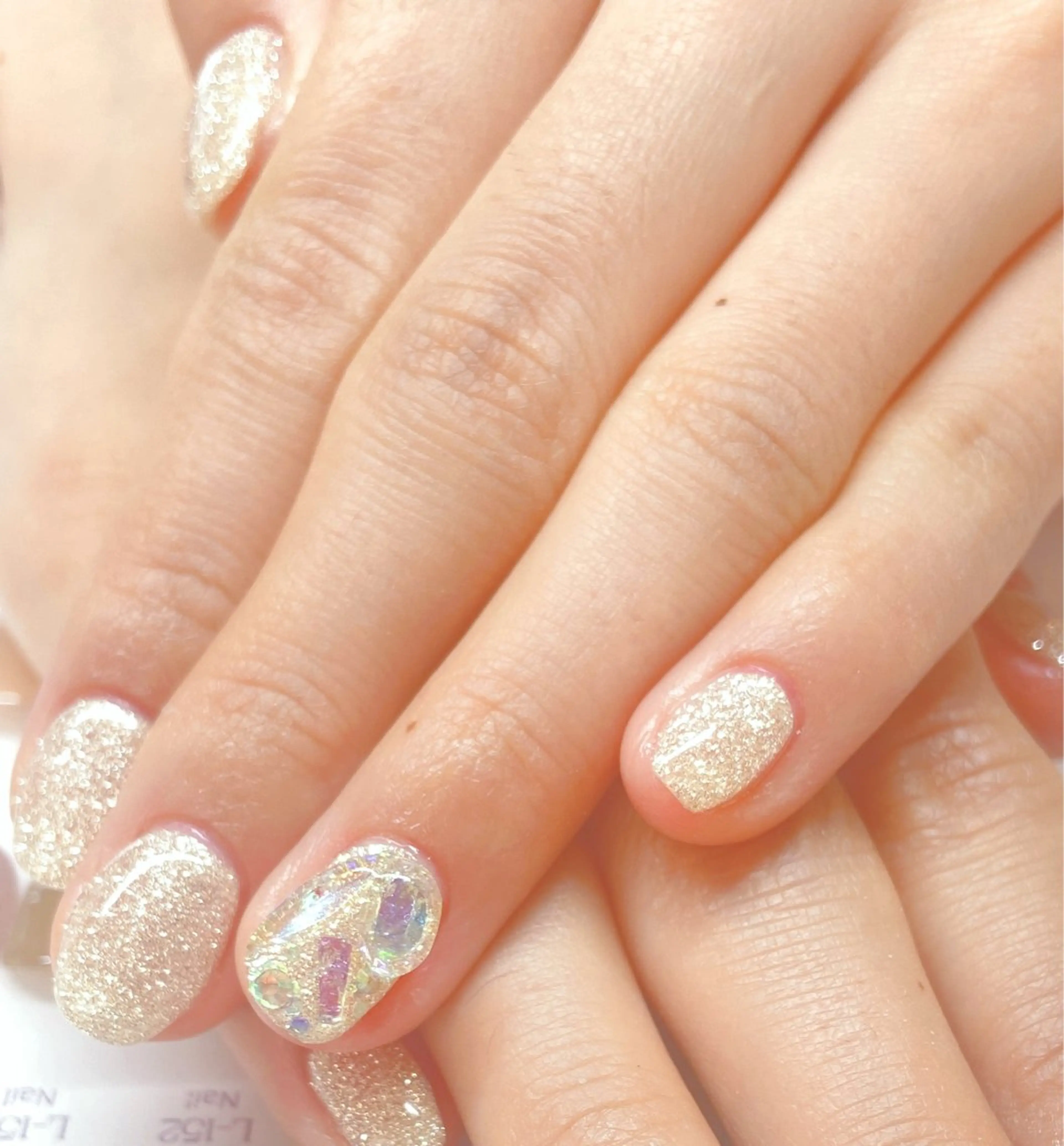 ネイル ラメ(グリッター) ワンカラーネイル オトク ネイルのネイルデザイン