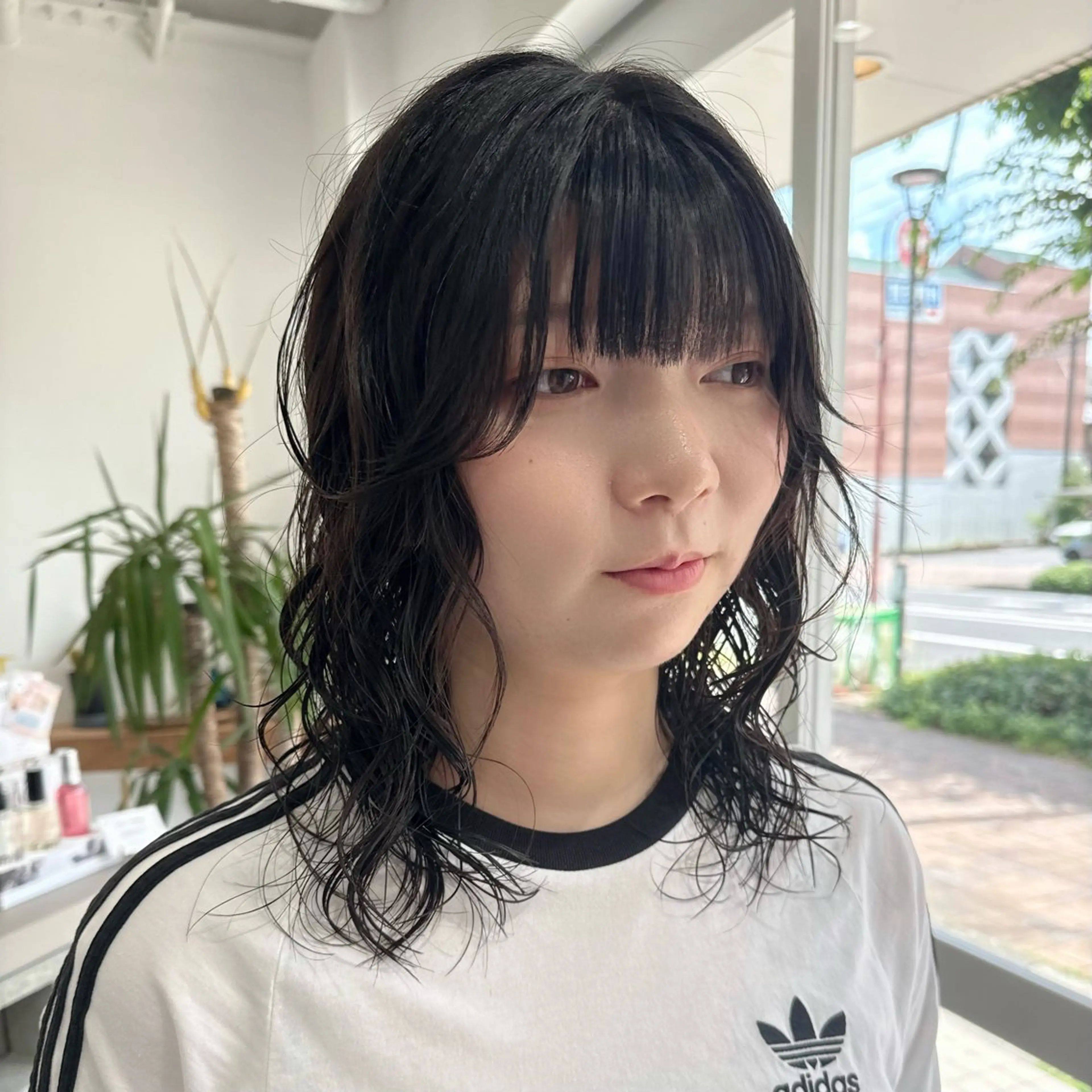 セミロング パーマ セミロングパーマ カット パーマ レイヤーカット/ 春日井/鵜飼元喜のヘアスタイル