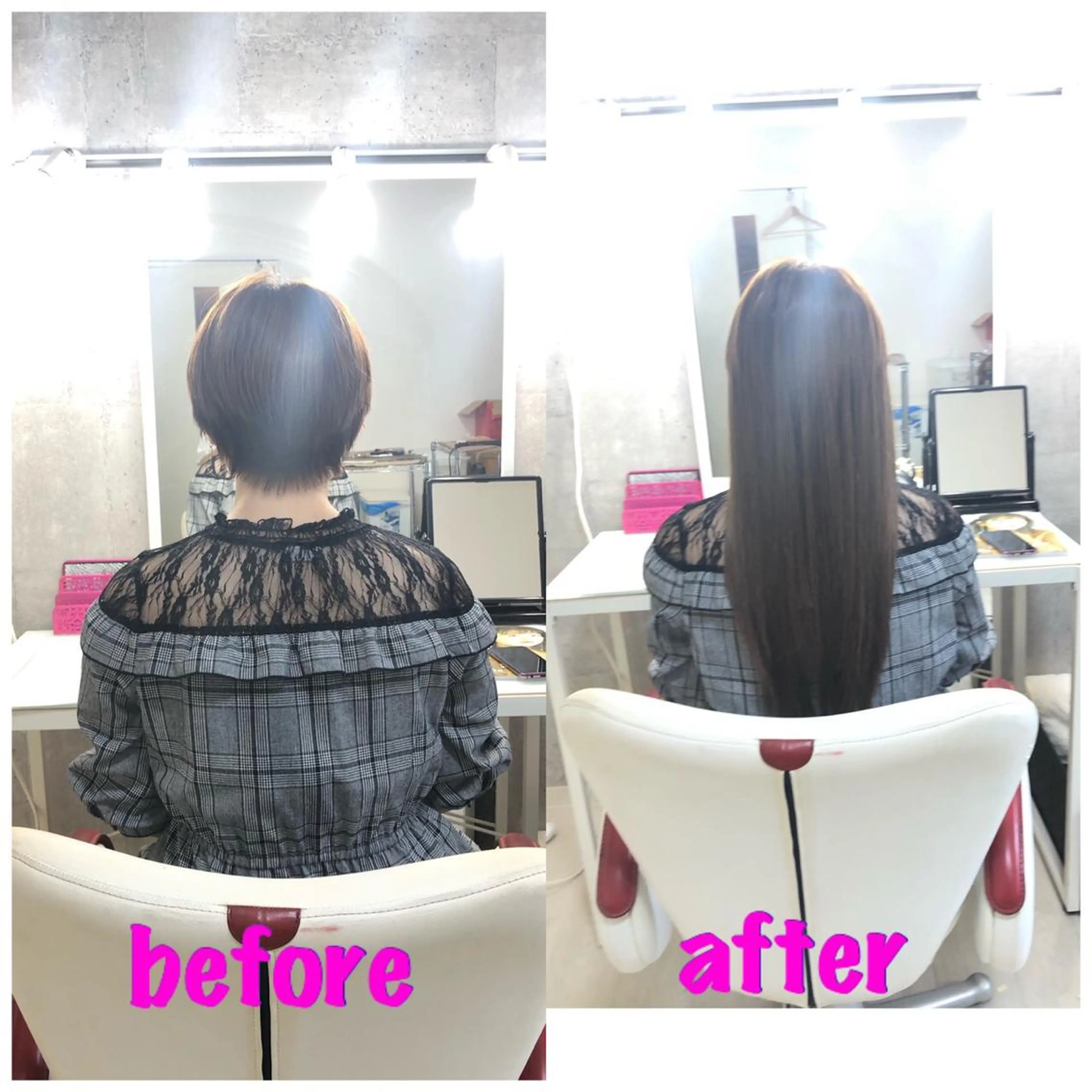 ロング エクステ ドレスアップ心斎橋店所属・🌸ドレスアップ 心斎橋店🌸のヘアスタイル