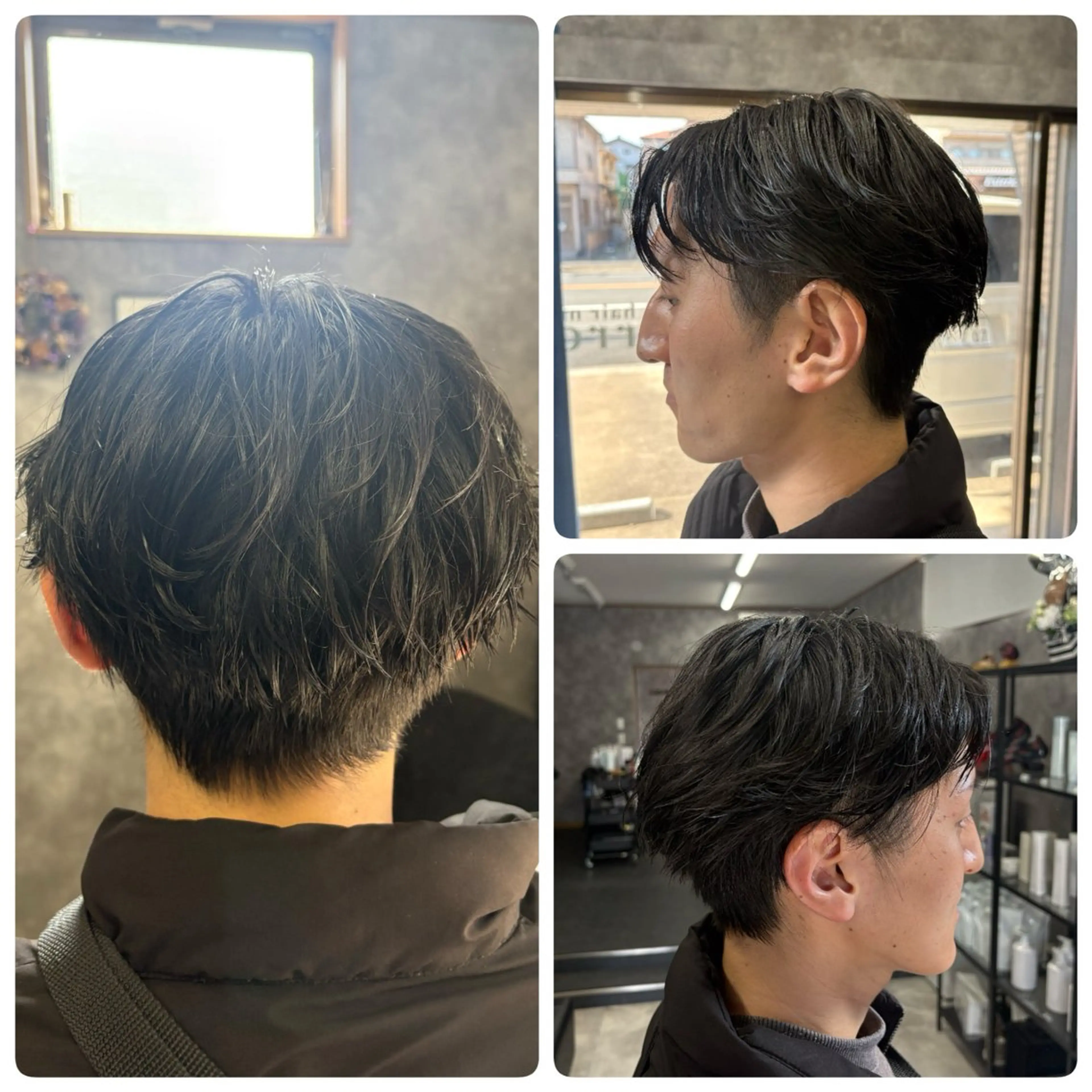 パーマ メンズ フェザーパーマ メンズパーマ カット パーマ ヘアーメイクマロン ヘアーメイクマロンのヘアスタイル