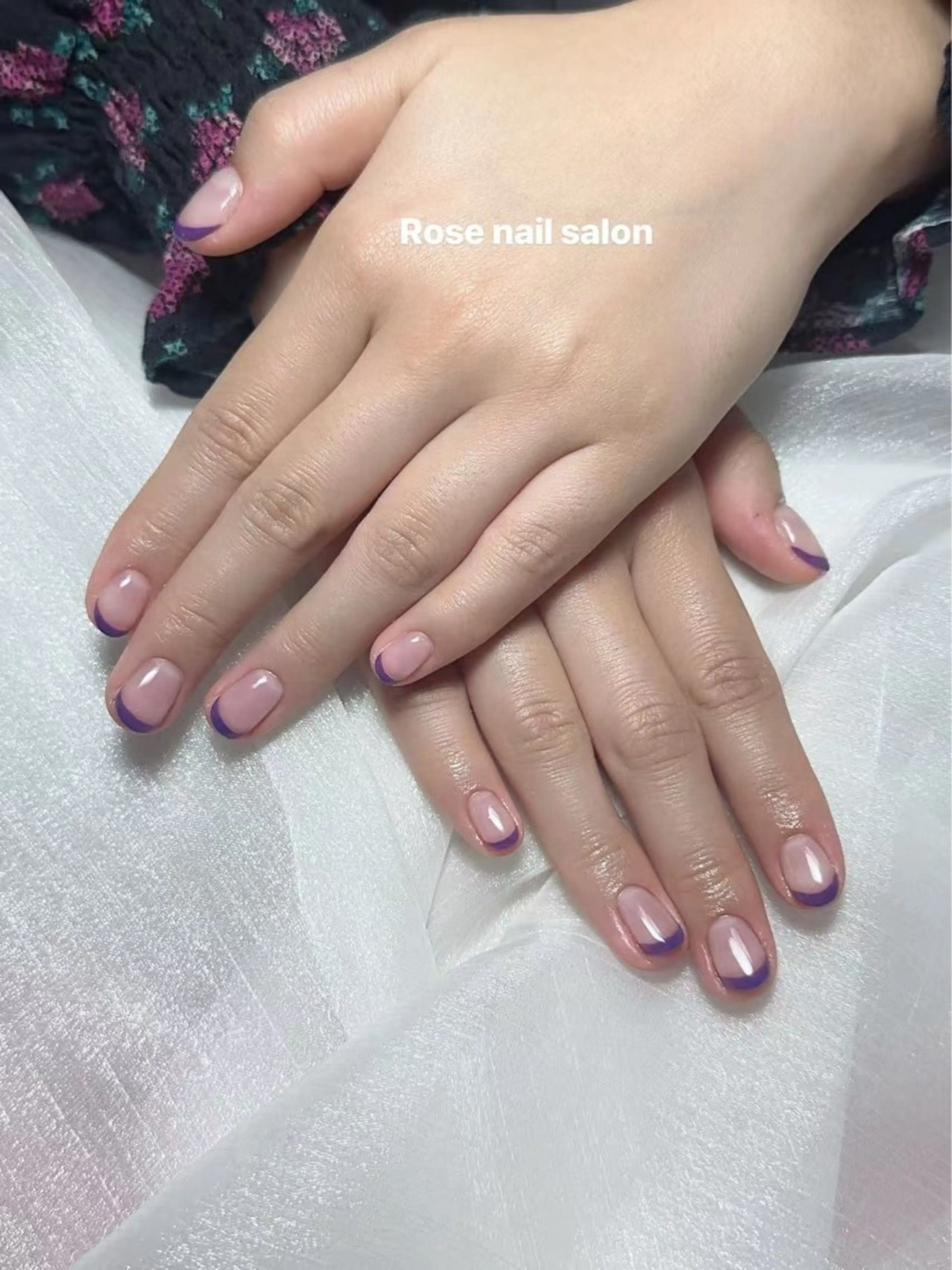 ［ハンド］フレンチ🤍クリアベース🤍オフ無しの写真