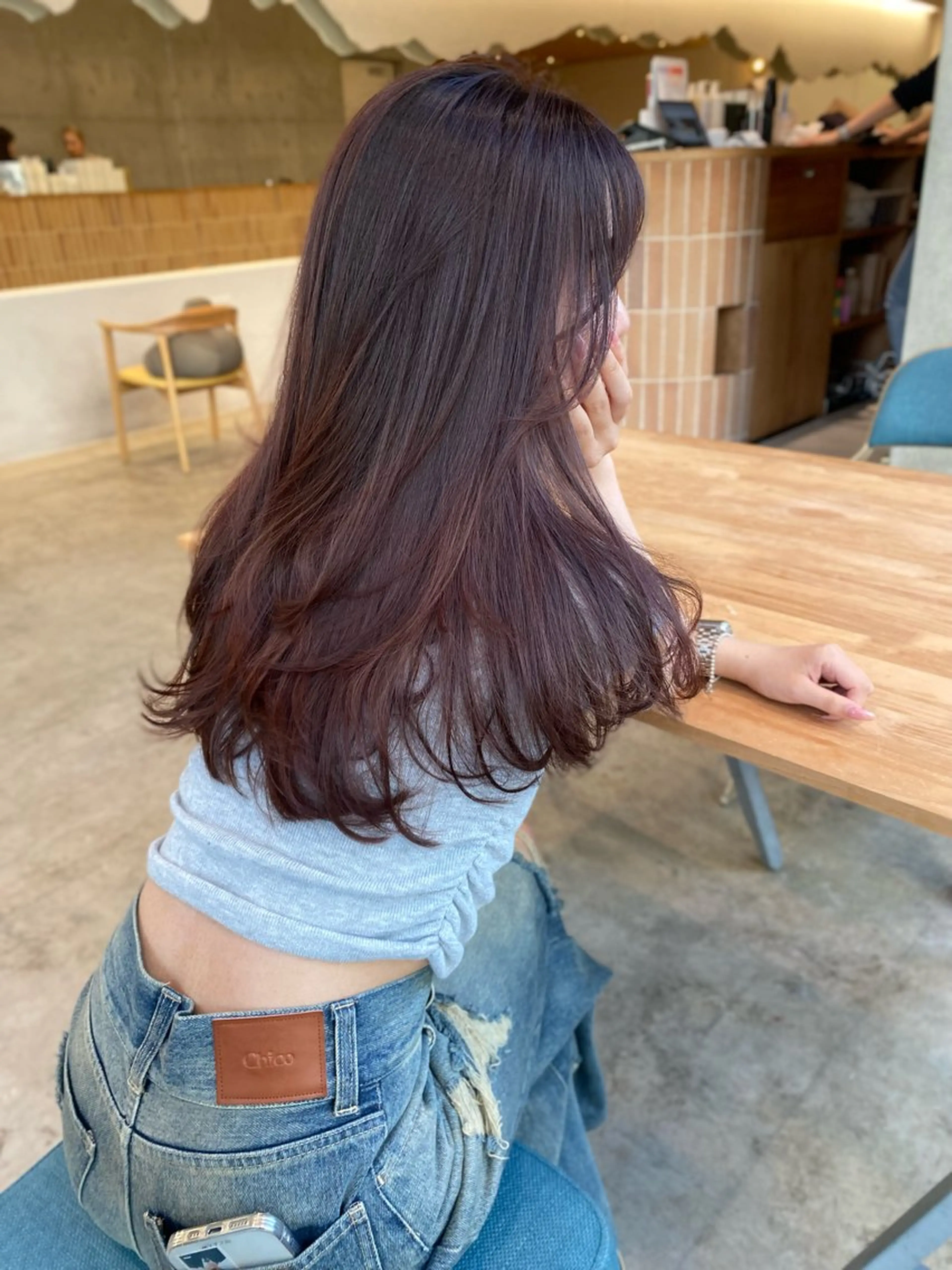 ロング カラー カット ヘアカラー トリートメント レイヤー/柔色 カラー/SAkiのヘアスタイル