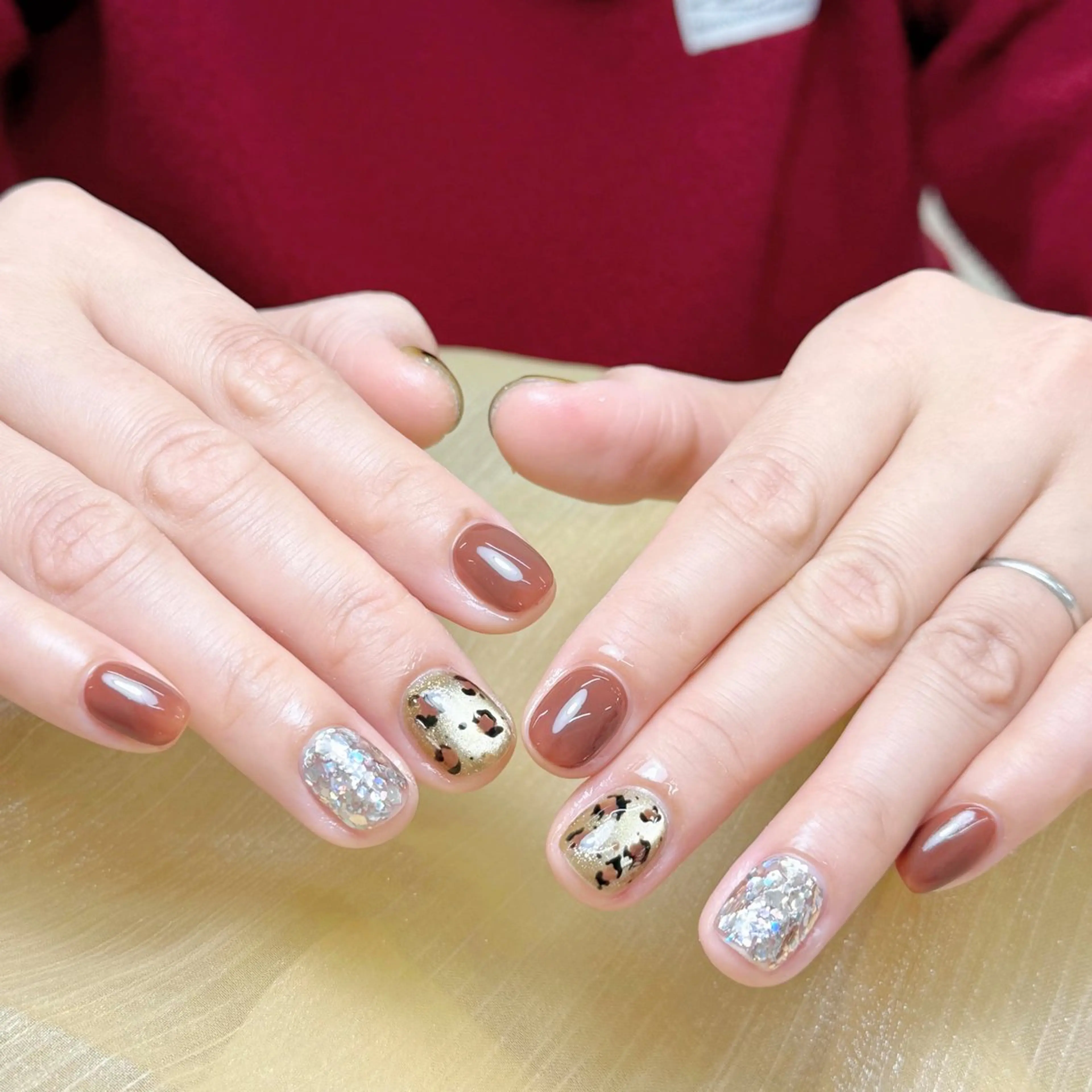 ネイル オーロラネイル カジュアル クリアネイル 長さ出し フットネイル ハンドネイル ╹◡╹Mimoミモ ネイルサロンのネイルデザイン