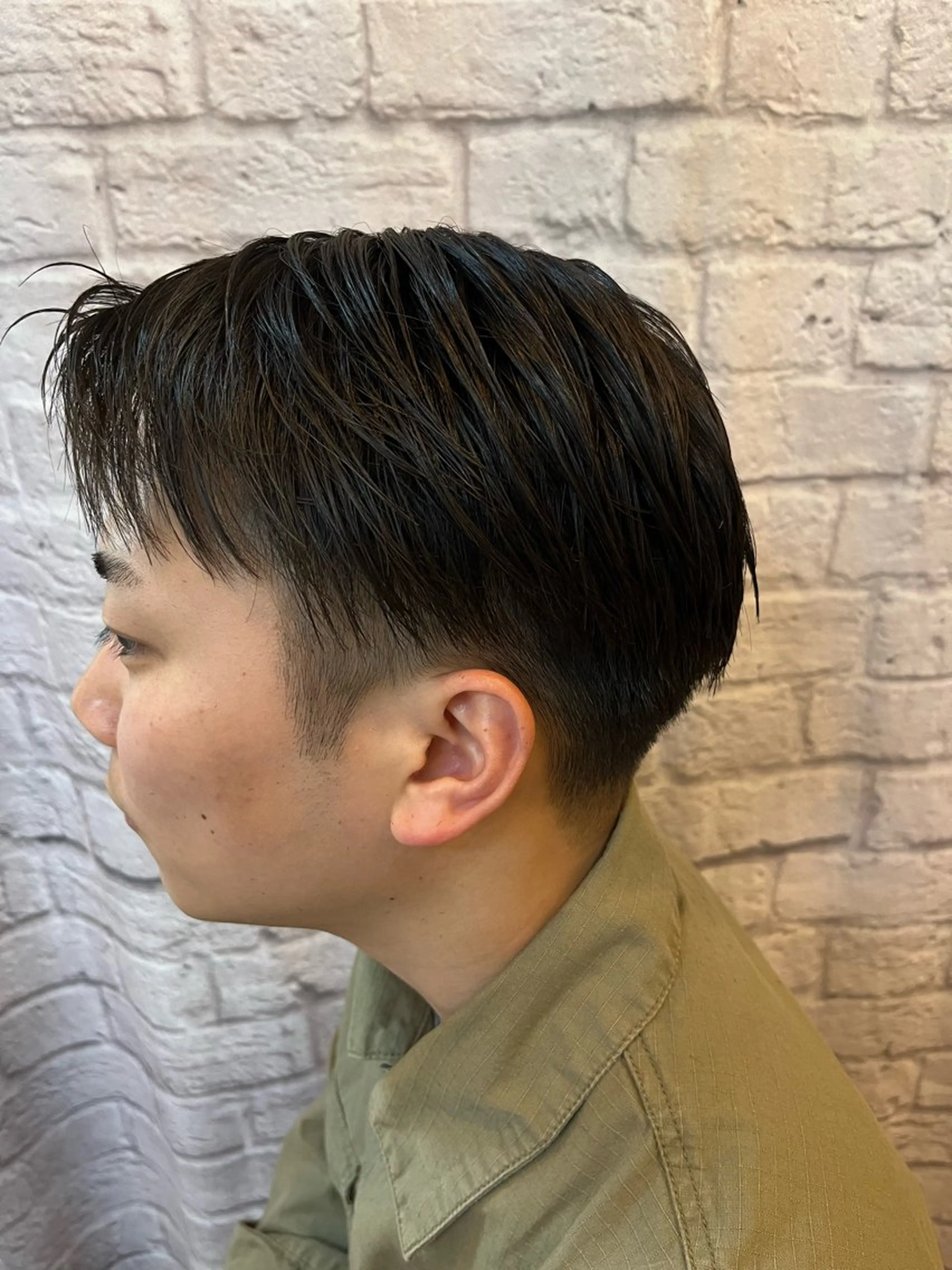 ミディアム メンズ ツーブロック 刈り上げ 💈メンズカット 💈加仲凌也のヘアスタイル