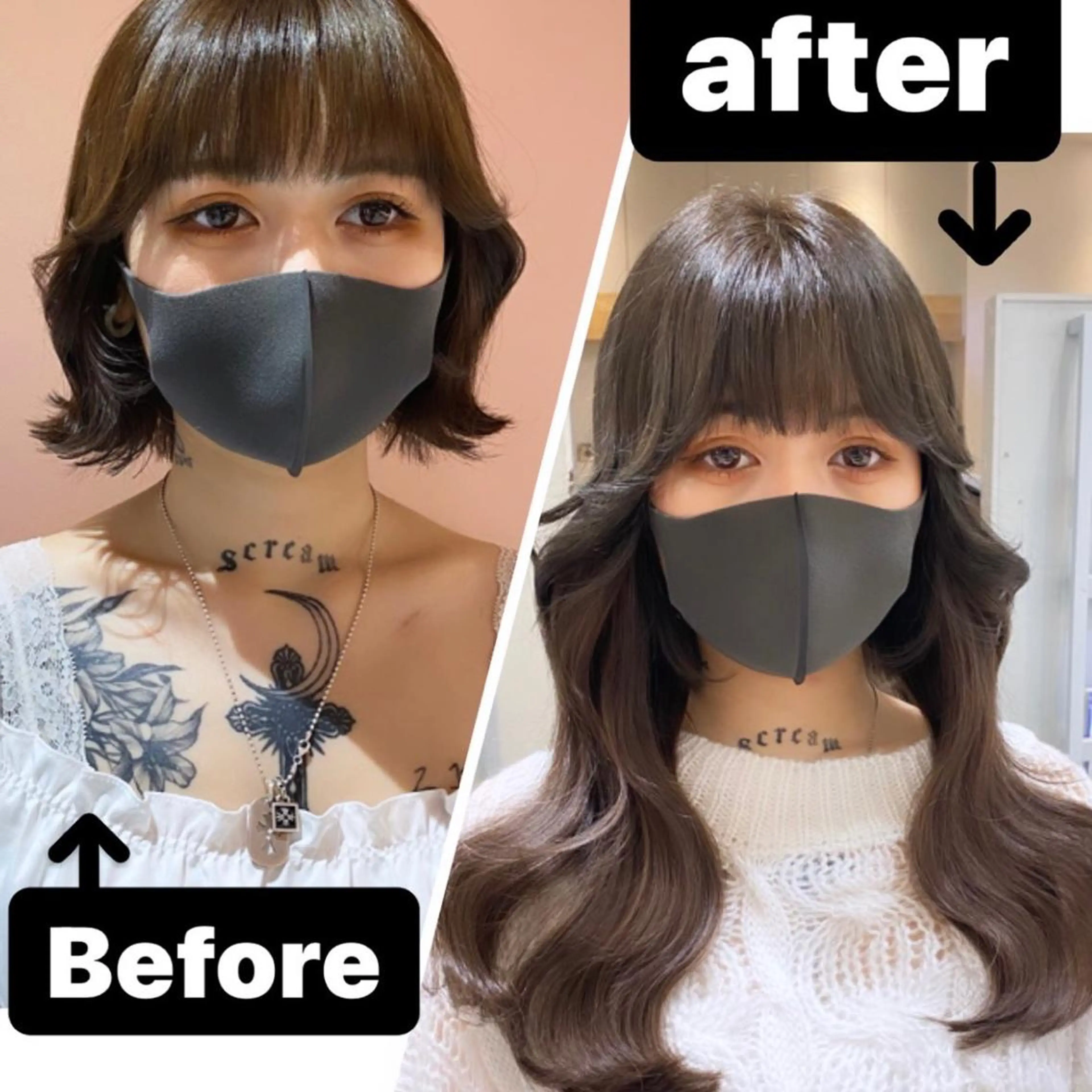 ロング エクステ ORIKA 美容室のヘアスタイル