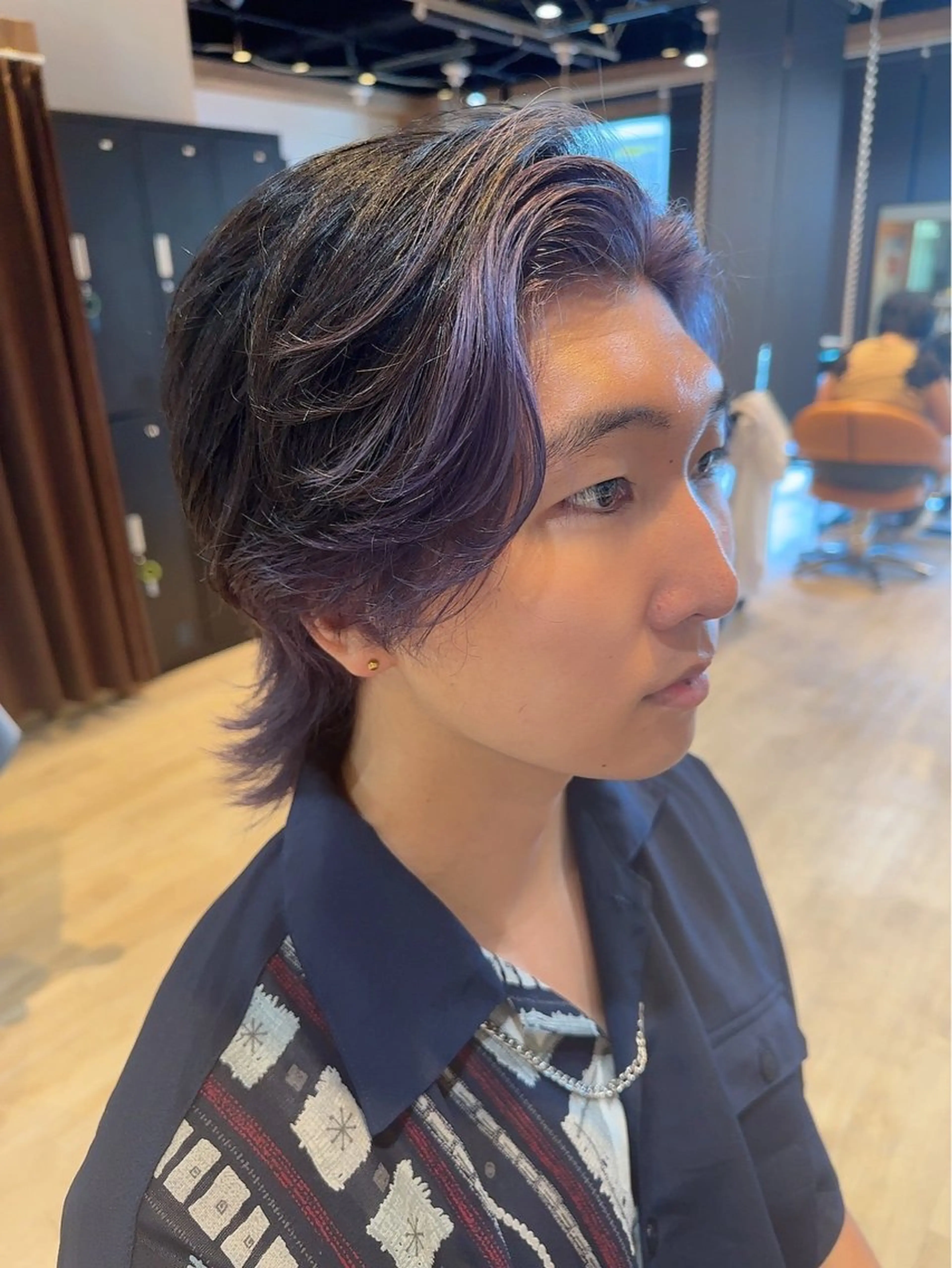 メンズ カット ヘアカラー 髪質改善&ストレート ‪✂︎‬鈴木青樹のヘアスタイル