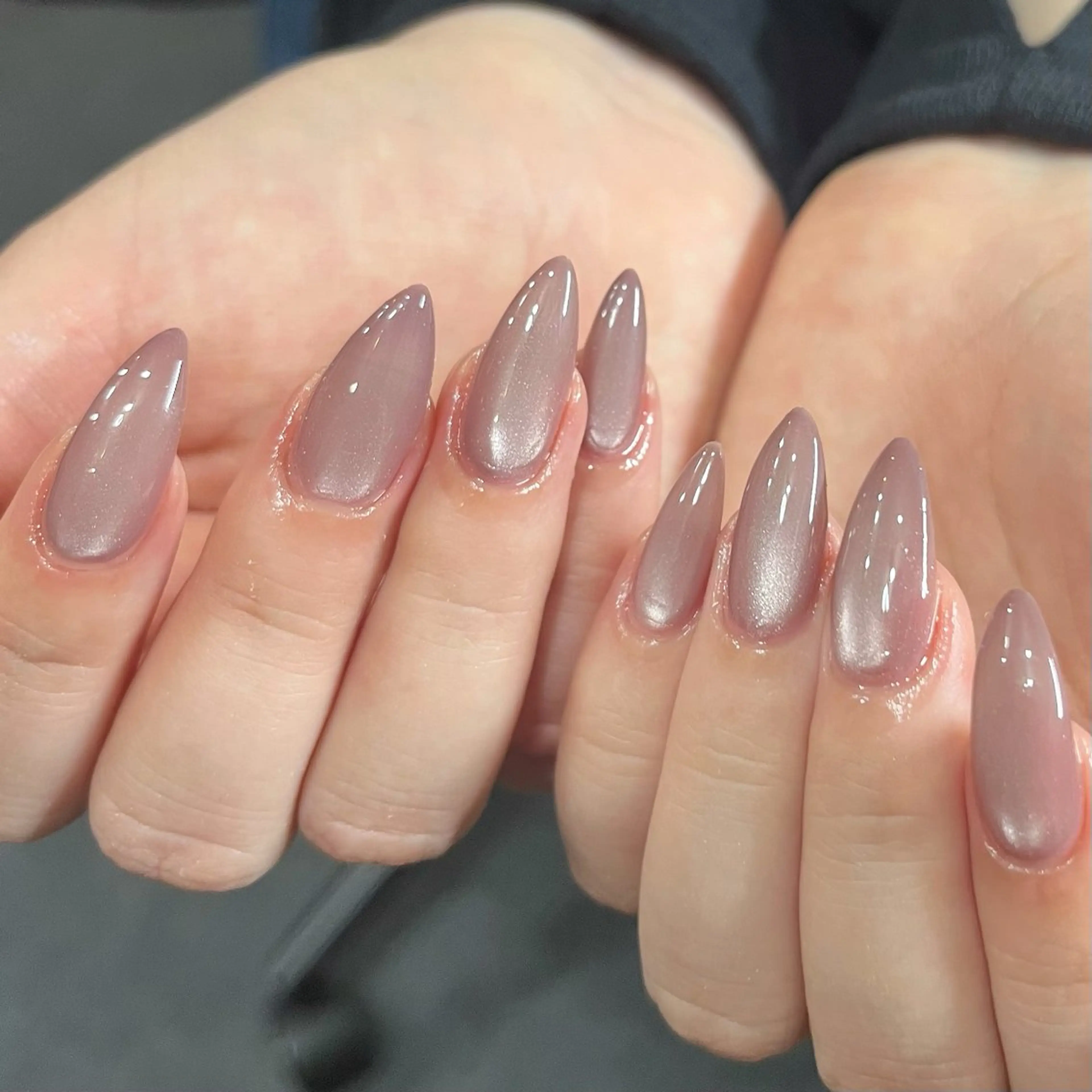 オフ無し⭐️チップ長さ出しマグネットワンカラー🧲(噛爪の方は予約不可)の写真