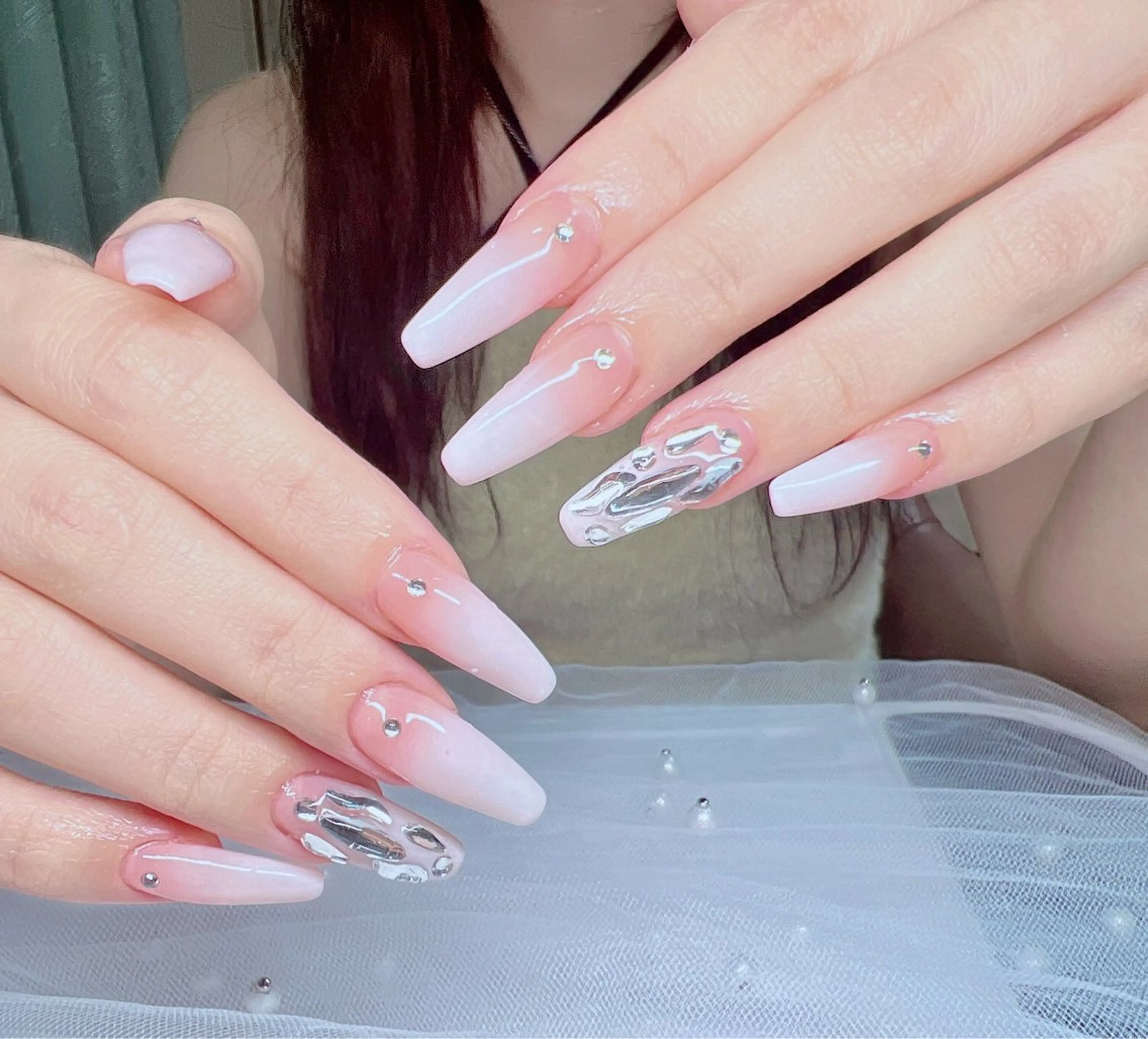 ケア+チップ+グラデーション+パーシの写真