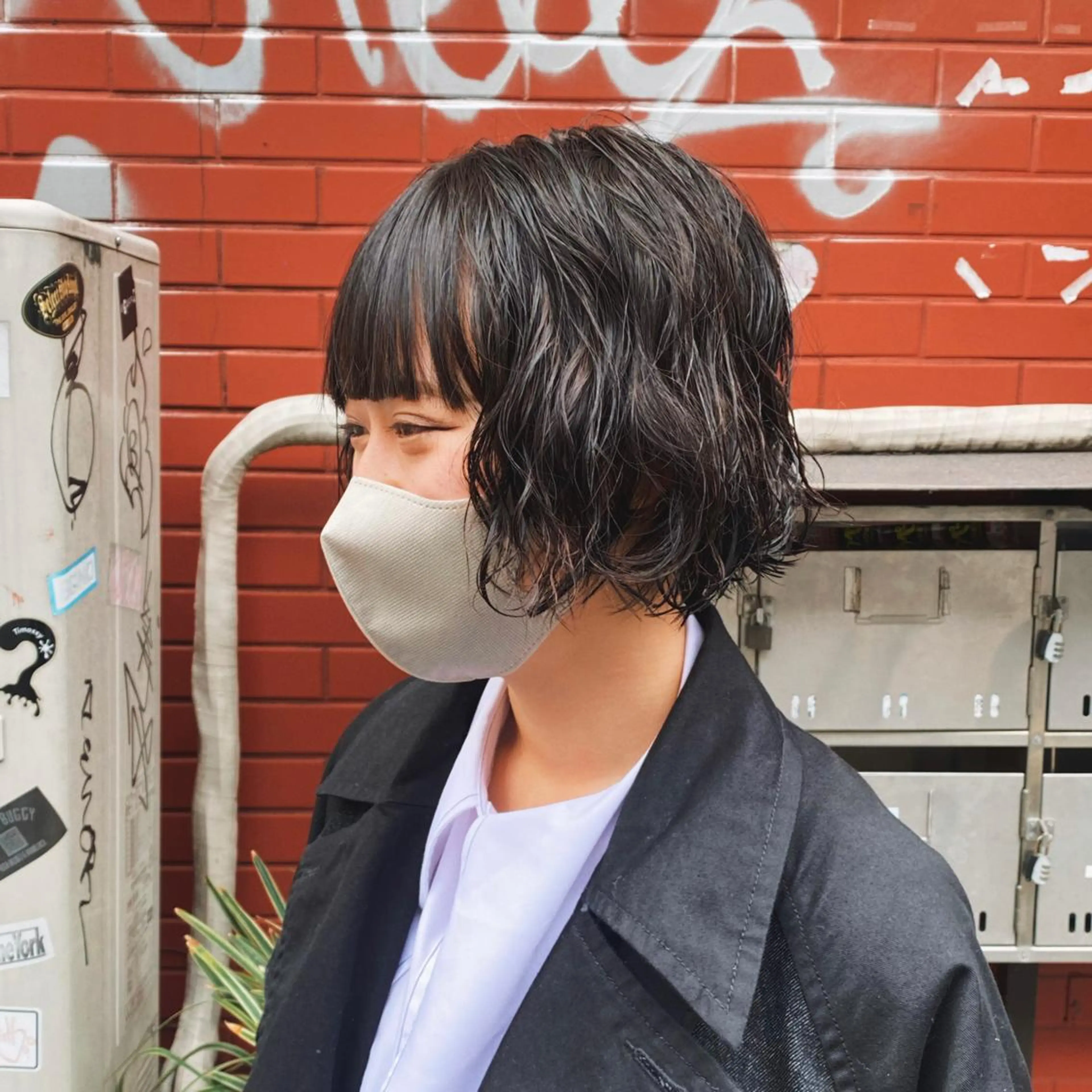 ショート パーマ カット パーマ F-card所属・shiga mariaのヘアスタイル