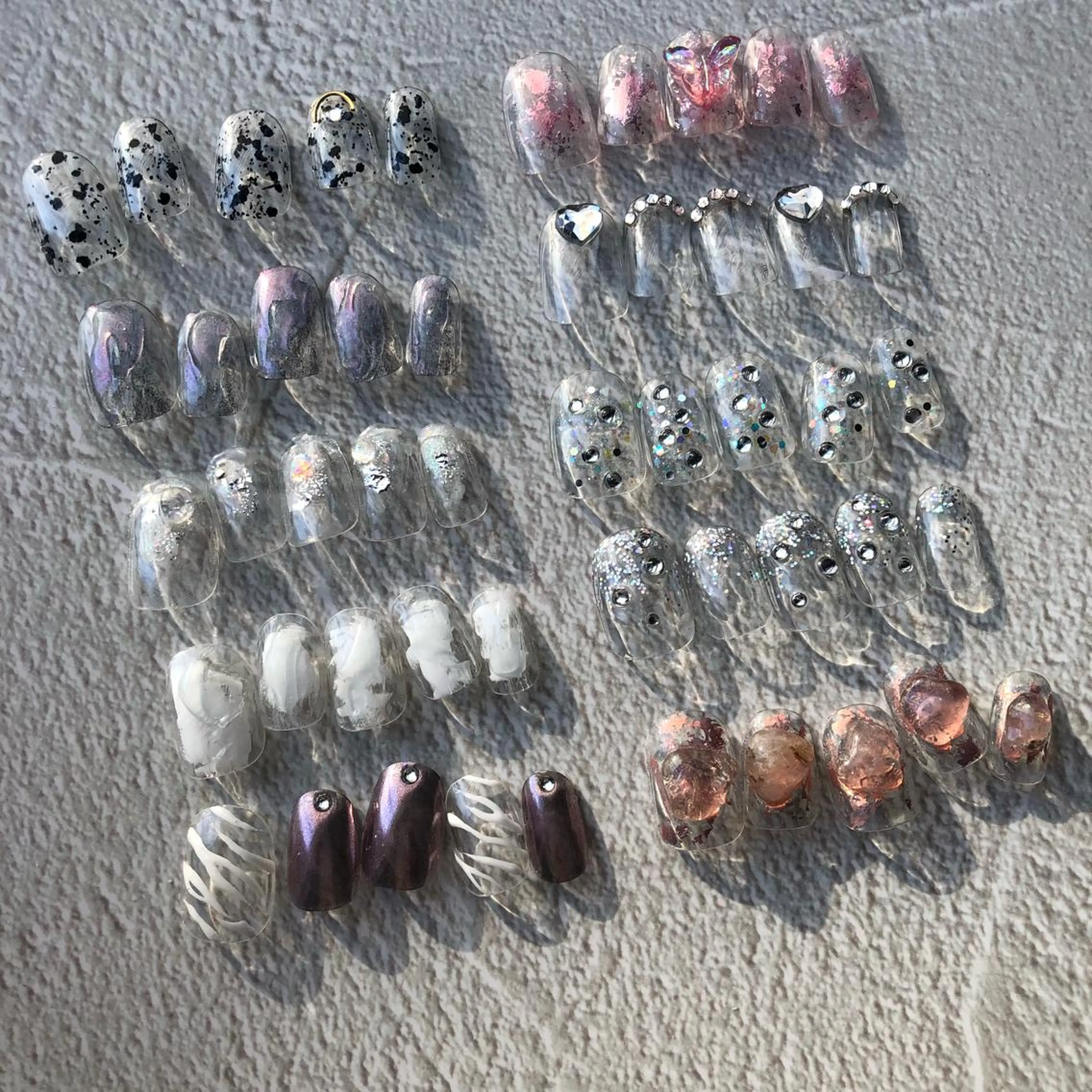 ネイル クリアネイル ☽ ☾のネイルデザイン