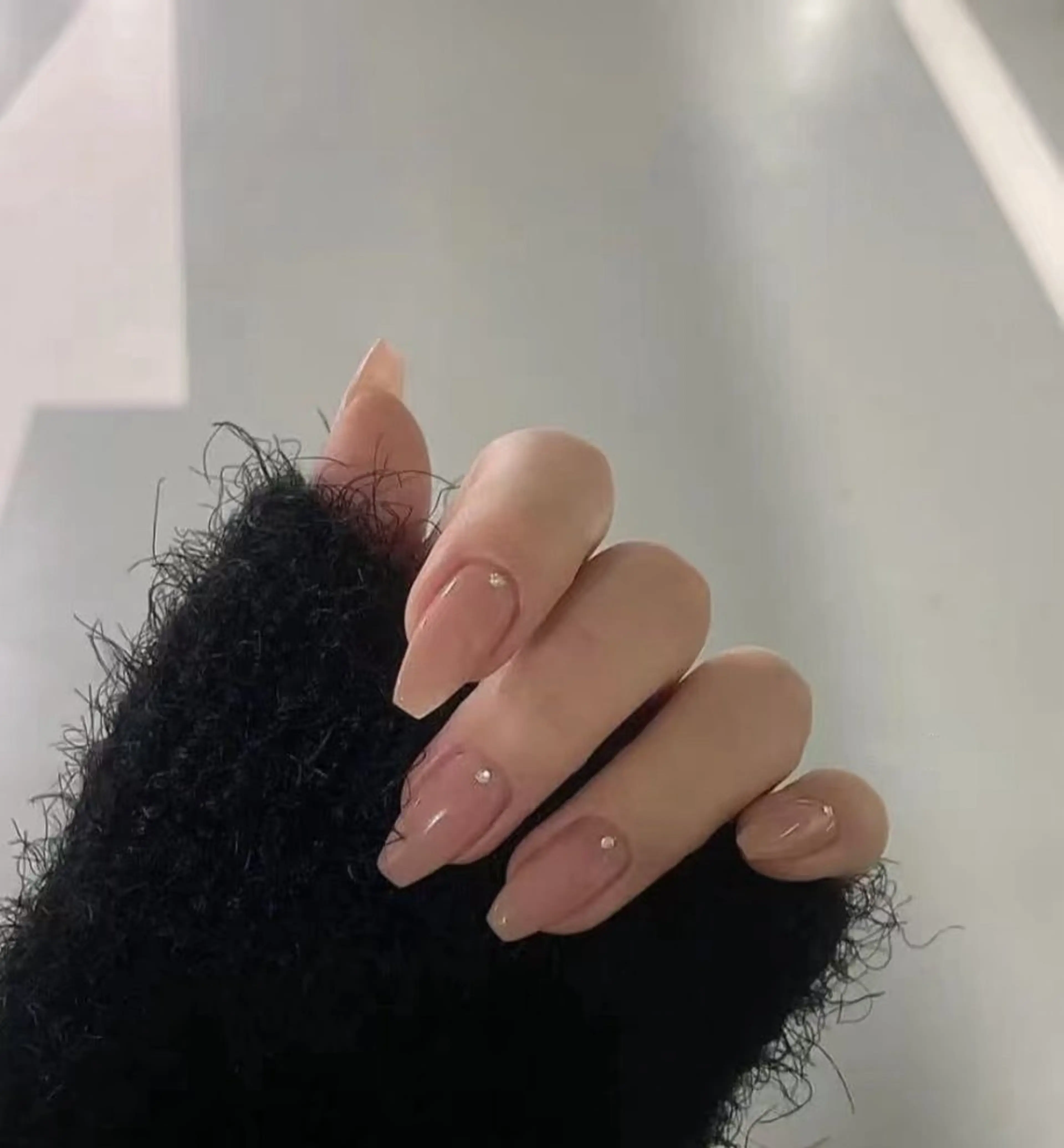 ネイル フラワーネイル フレンチネイル ジェルネイル ガラスフレンチ ハート ハンドネイル BabyYouMi nailのネイルデザイン