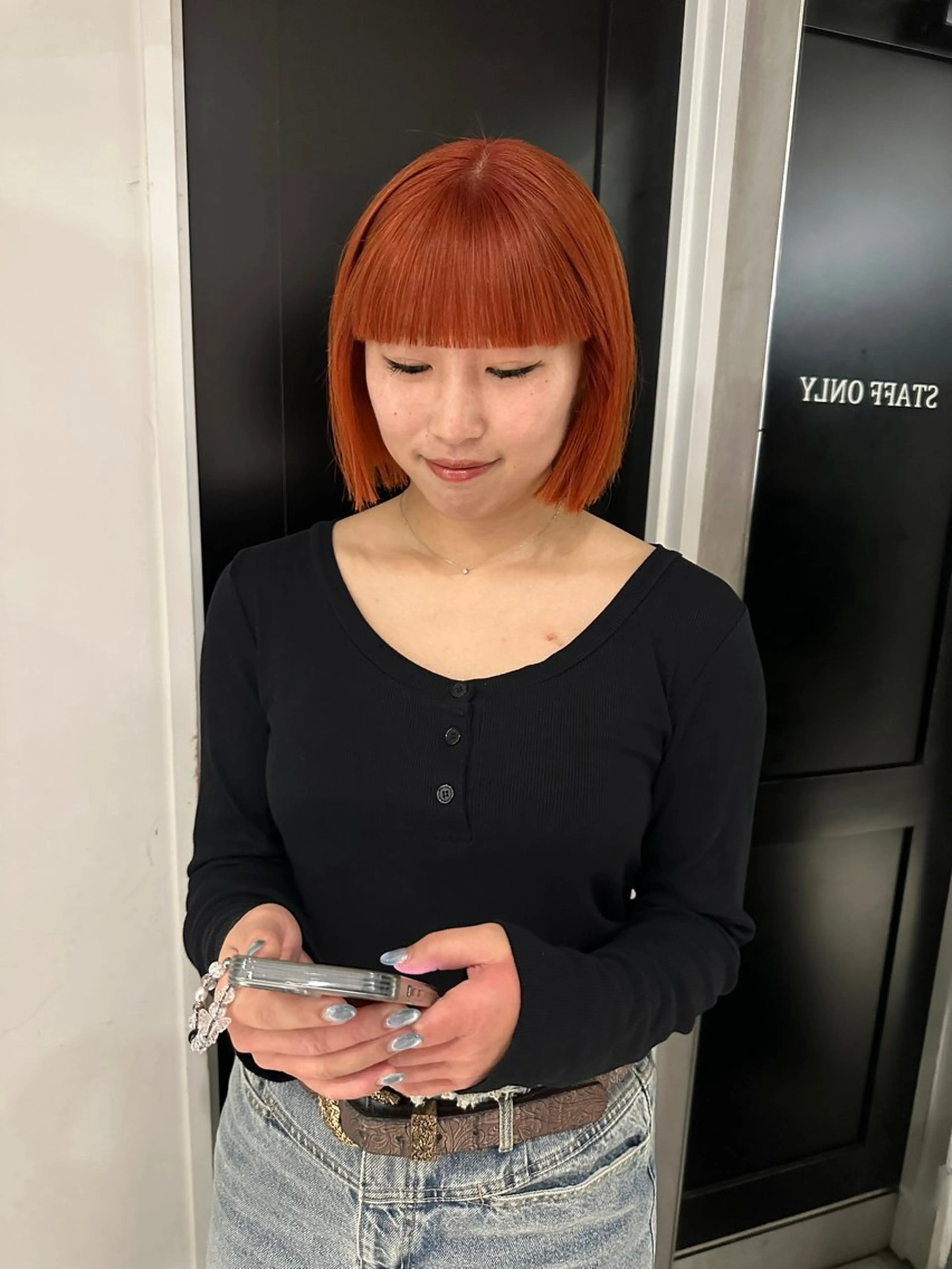 ミディアム カラー カット ヘアカラー トリートメント yurika☁️ 似合わせ｜レイヤーのヘアスタイル