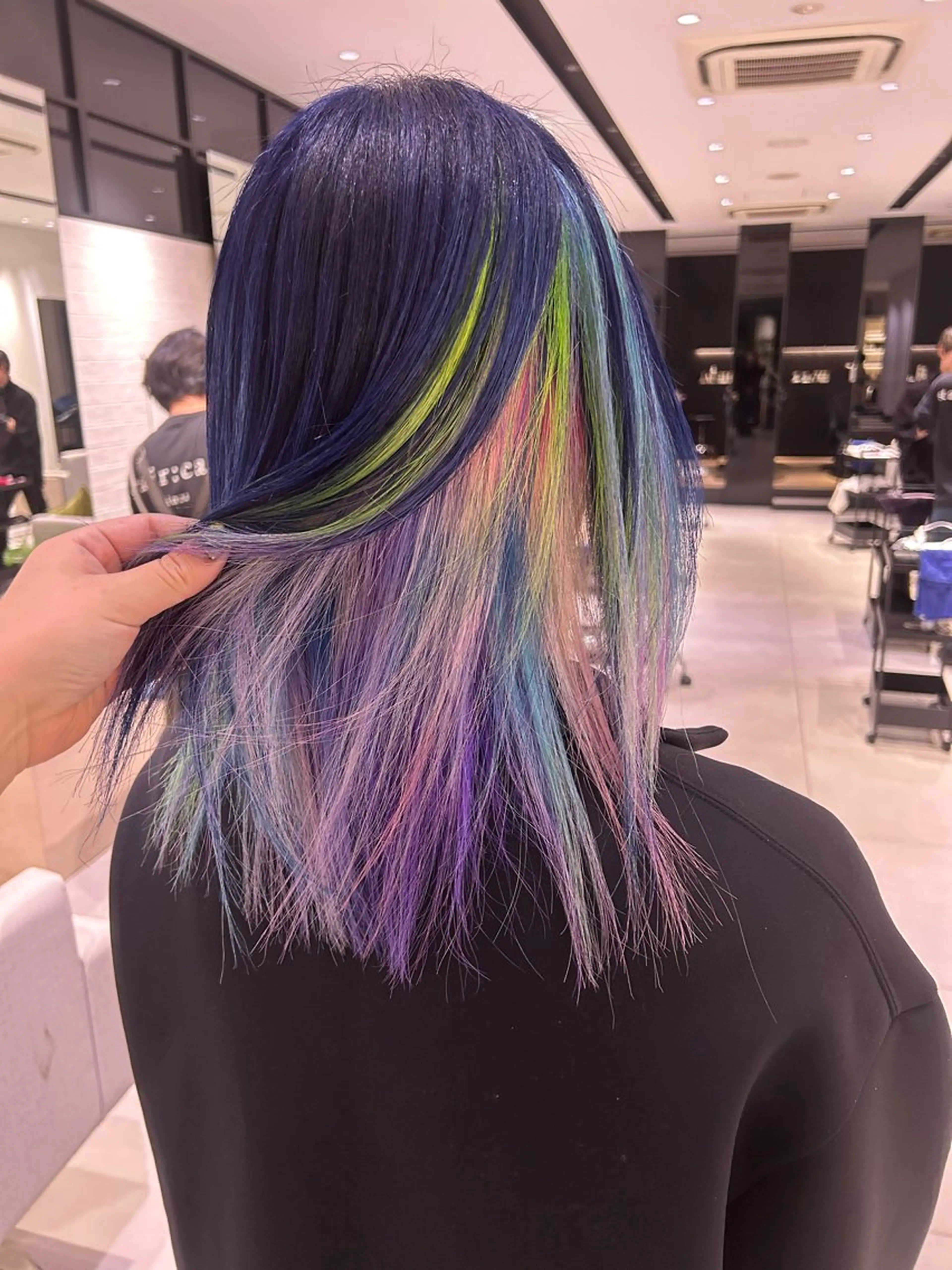 セミロング ヘアカラー 艶カラーリスト 🌈銀座🌈牛込萌香のヘアスタイル