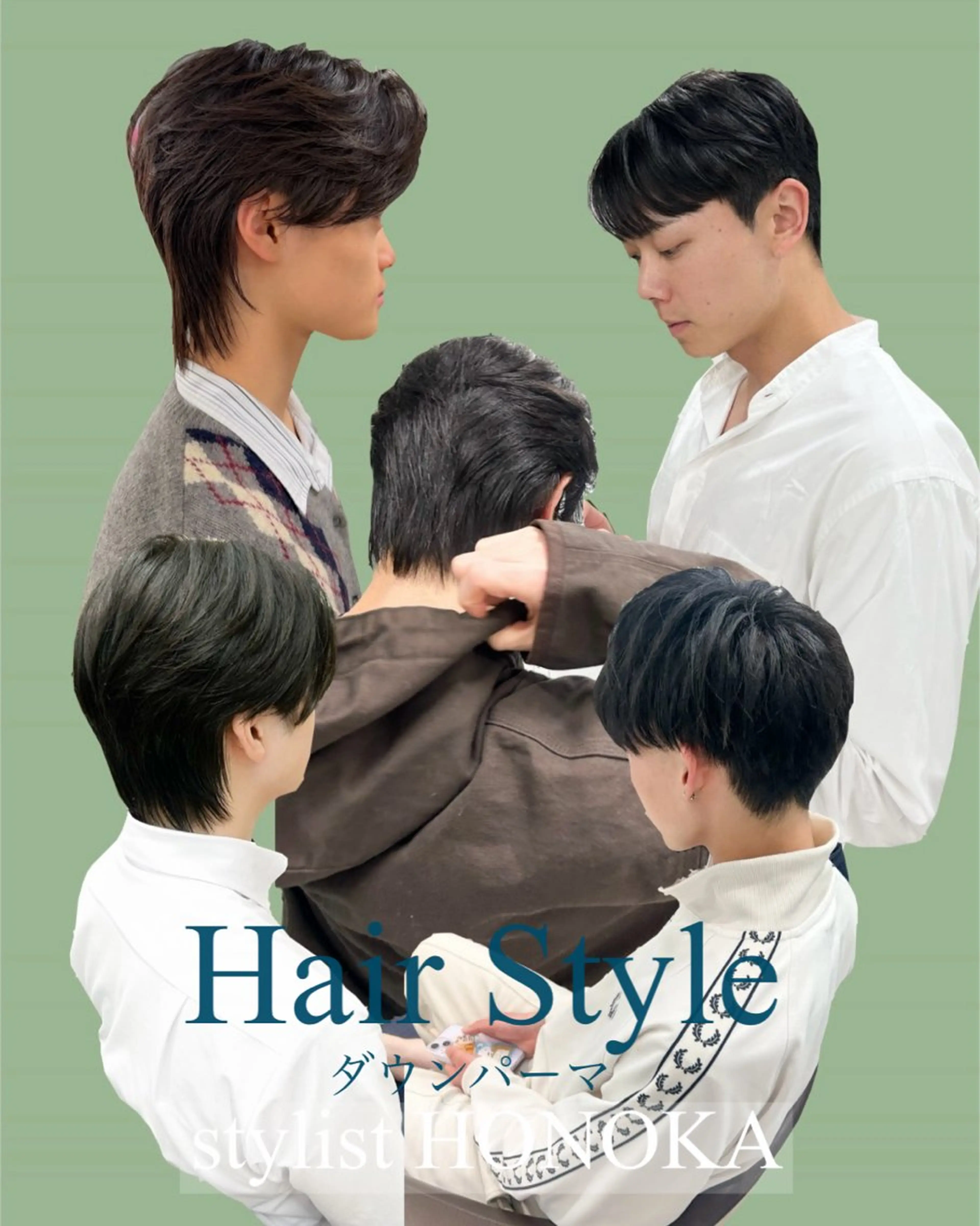 ショート メンズ ダウンパーマ メンズパーマ CLETO HONOKAのヘアスタイル