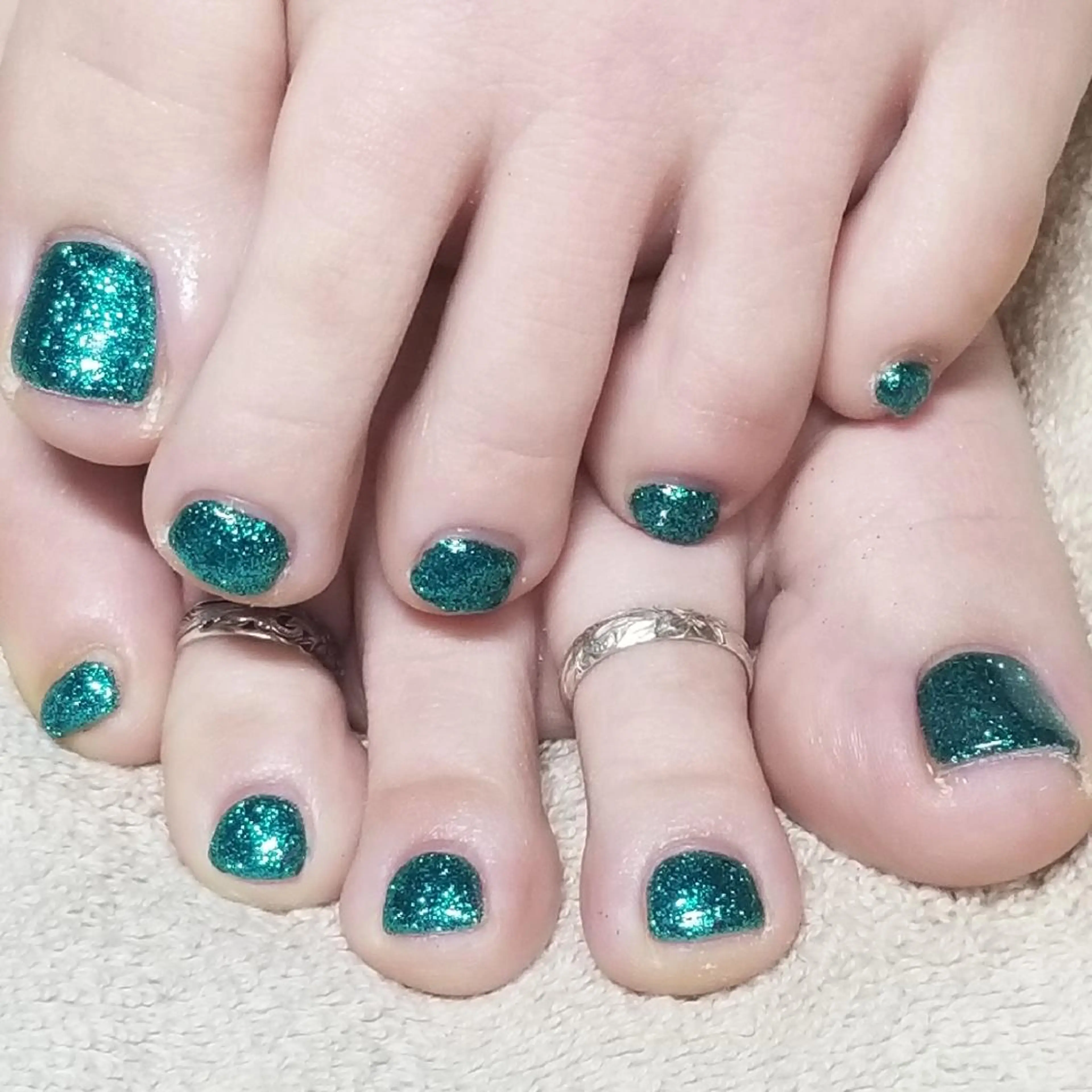 ネイル フットネイル グリーン ワンカラーネイル よしだ ひろきのネイルデザイン