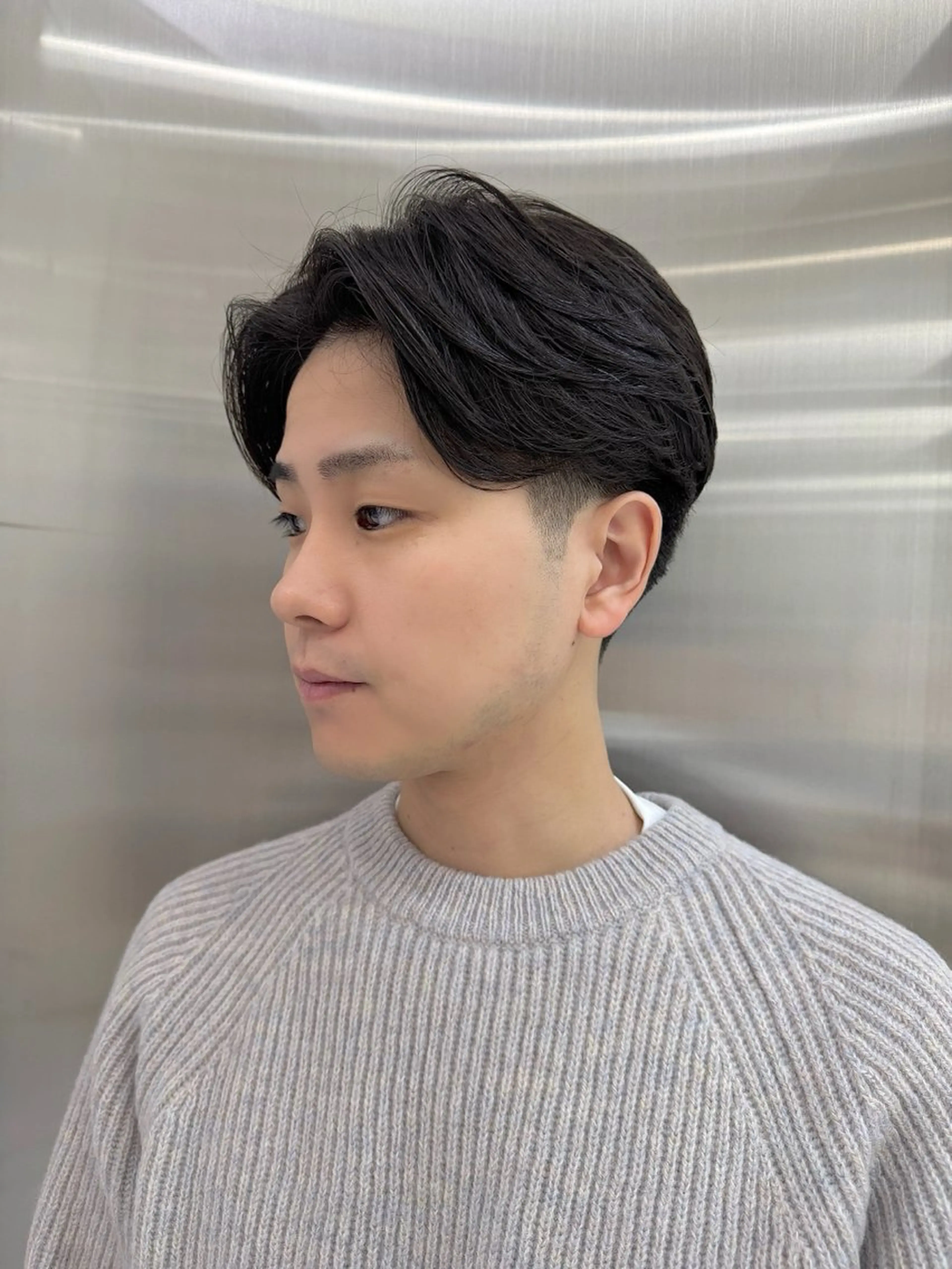 ショート パーマ メンズ オチ ハナのヘアスタイル