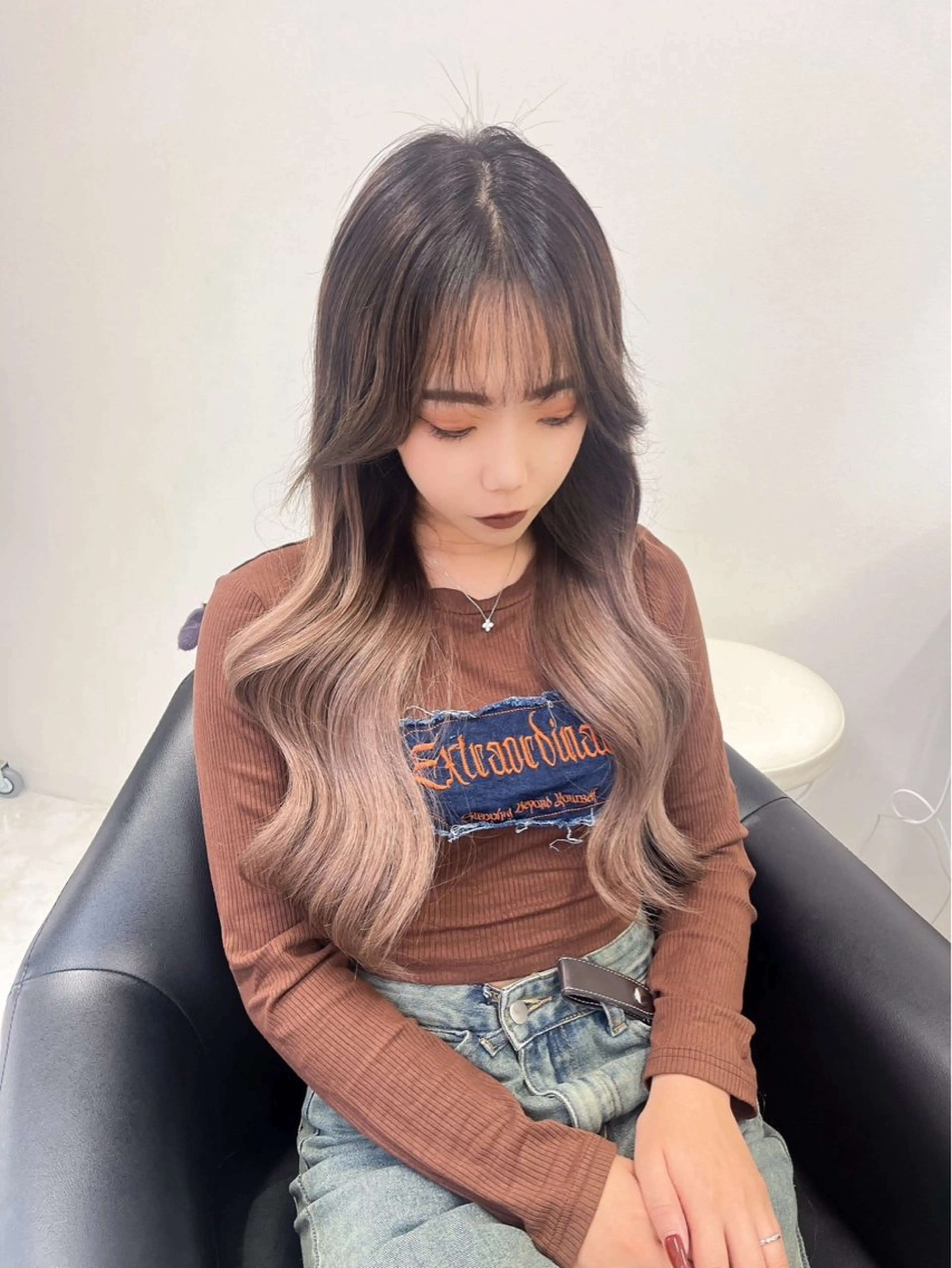 🫧🌿ダブルカラー+ハネエクステ60本👱🏾‍♀️💘の写真