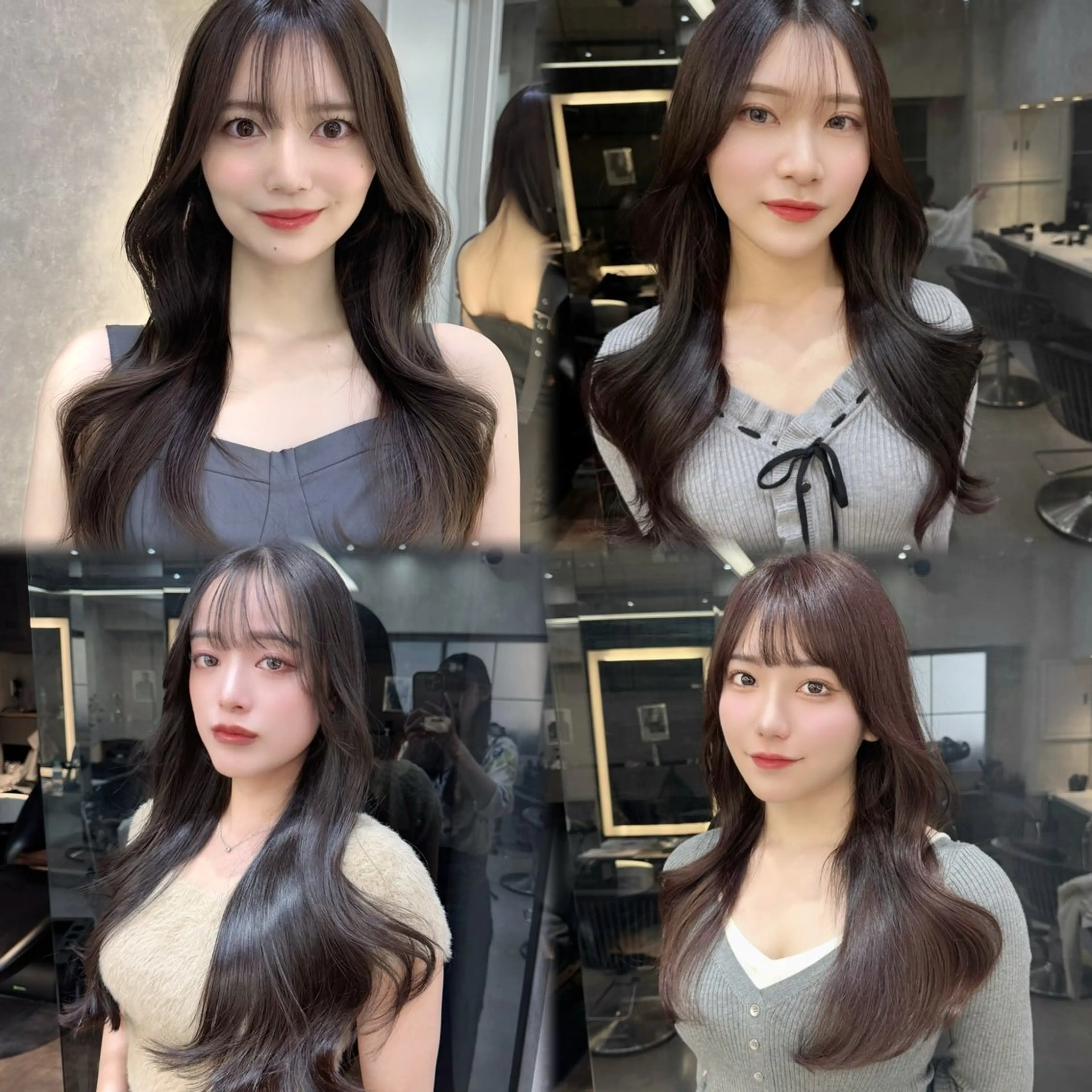 ロング レイヤー/縮毛矯正 🌹大人韓国 芹奈のヘアスタイル