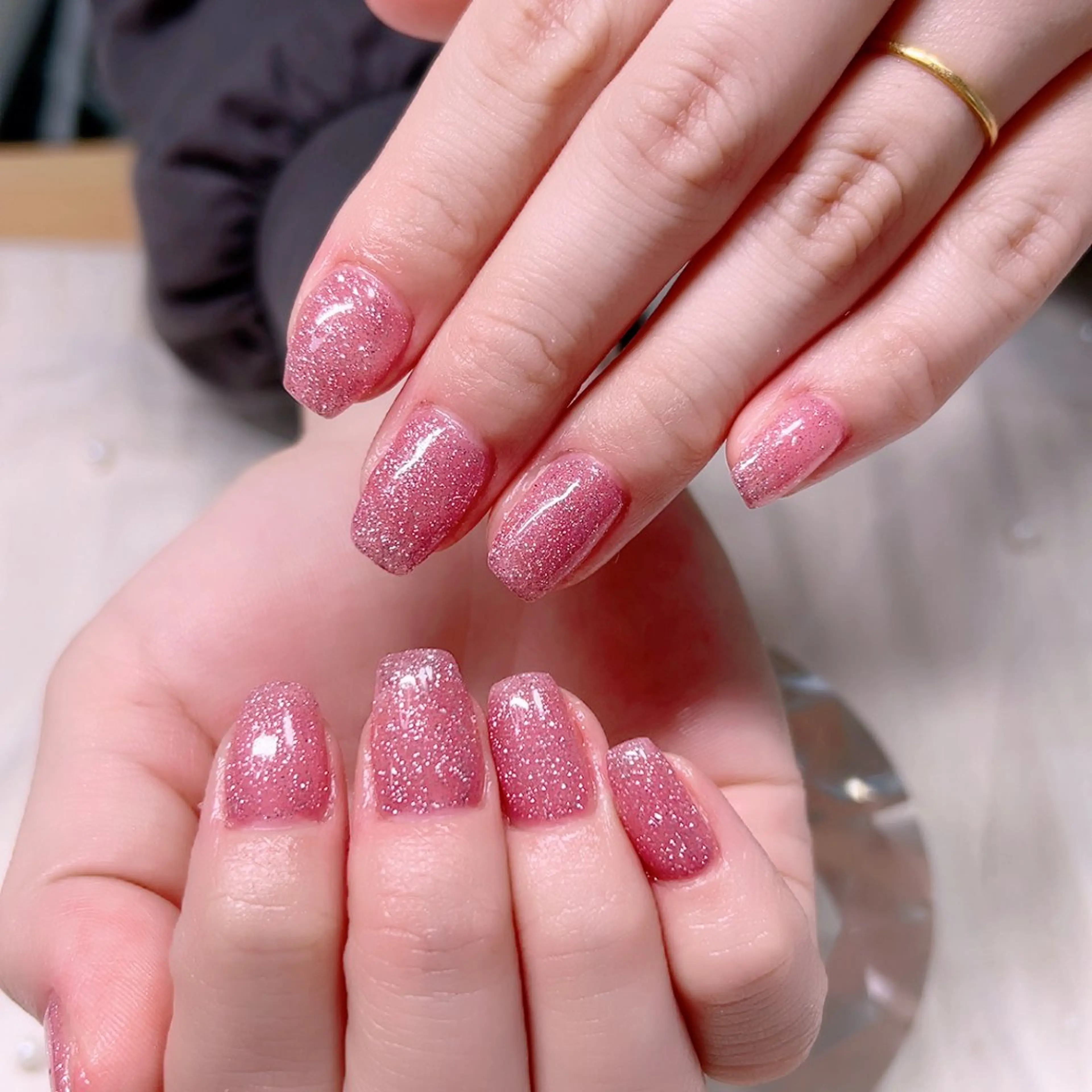 ネイル フラッシュネイル キラキラネイル ラメ(グリッター) ぷっくりネイル ハンドネイル Cute Tips nailのネイルデザイン