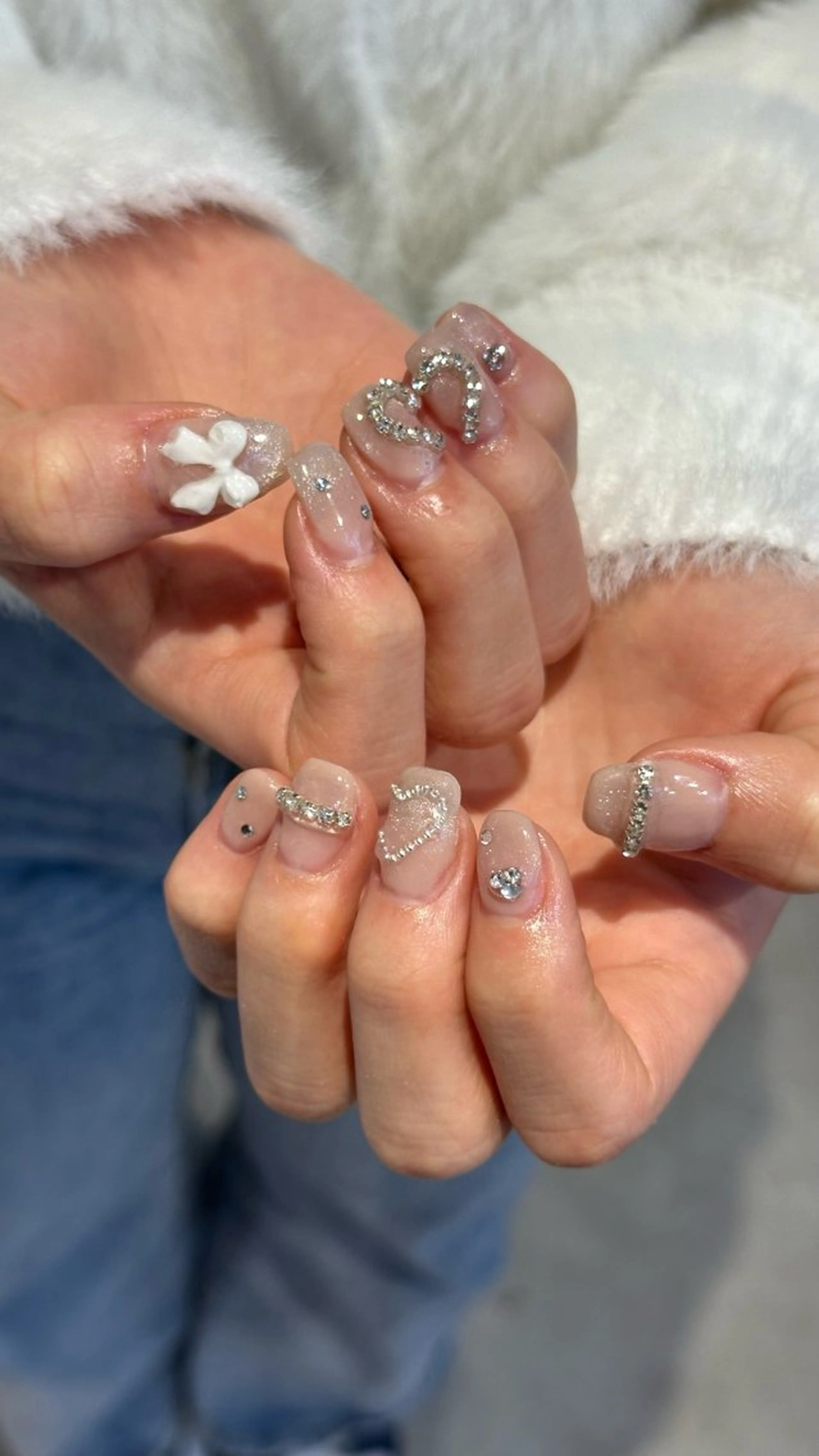 ネイル ハンドネイル 🎀韓国レイヤー特化 🎀ベージュ/ミクのヘアスタイル