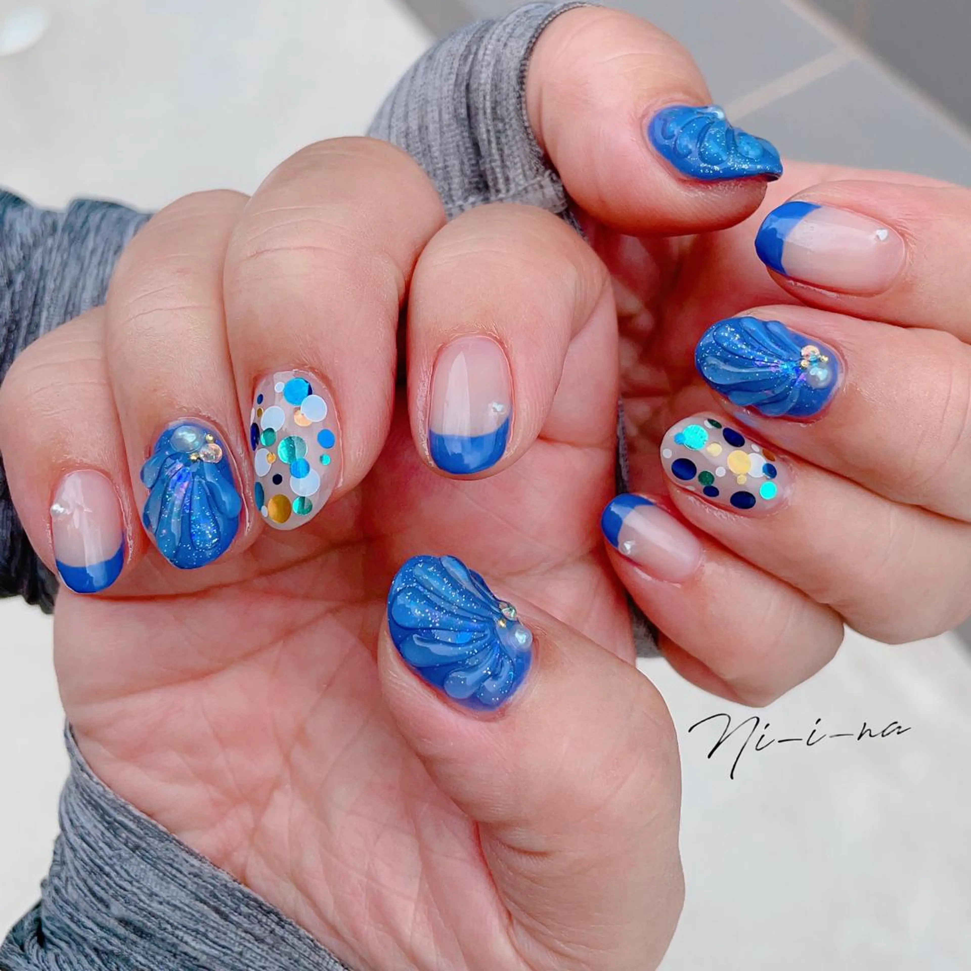 ネイル ハンドネイル nail salon Ni-i-naのネイルデザイン