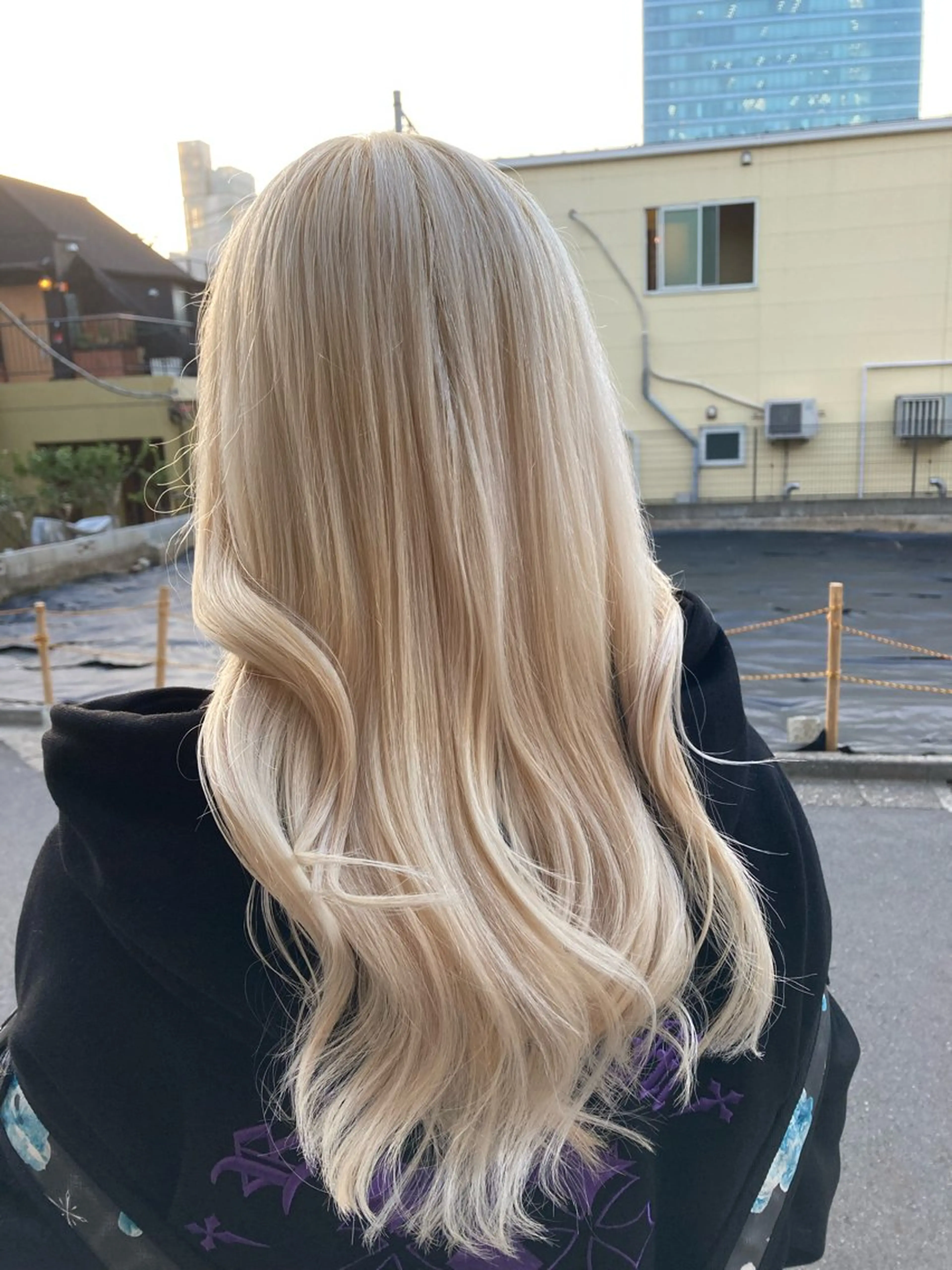 セミロング カラー ヘアカラー ✨最安値✨エクステ カラー🌼つきな🌼のヘアスタイル