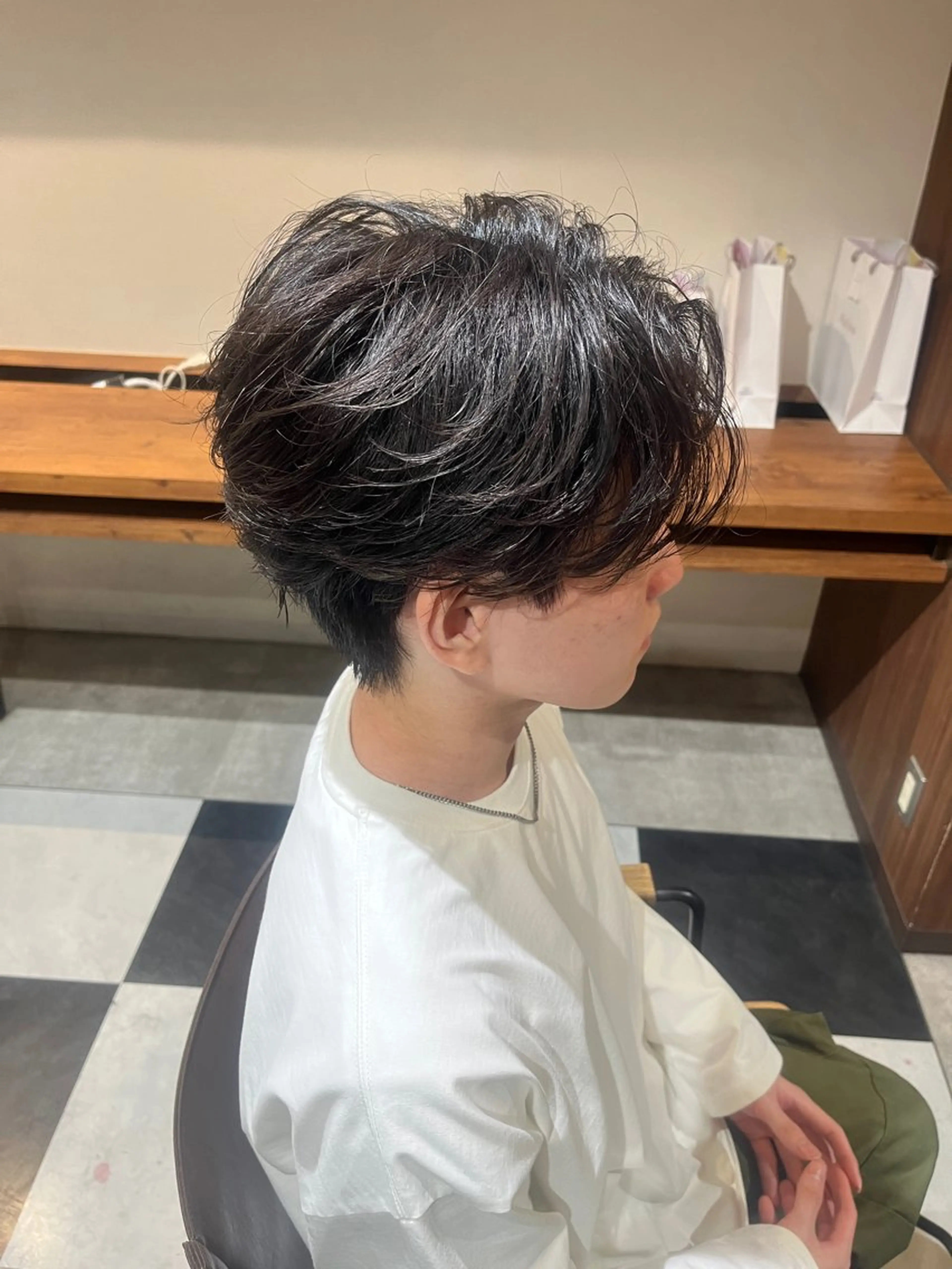 ミディアム パーマ メンズ カット パーマ 🎧メンズパーマ特化 /RUI🎧のヘアスタイル