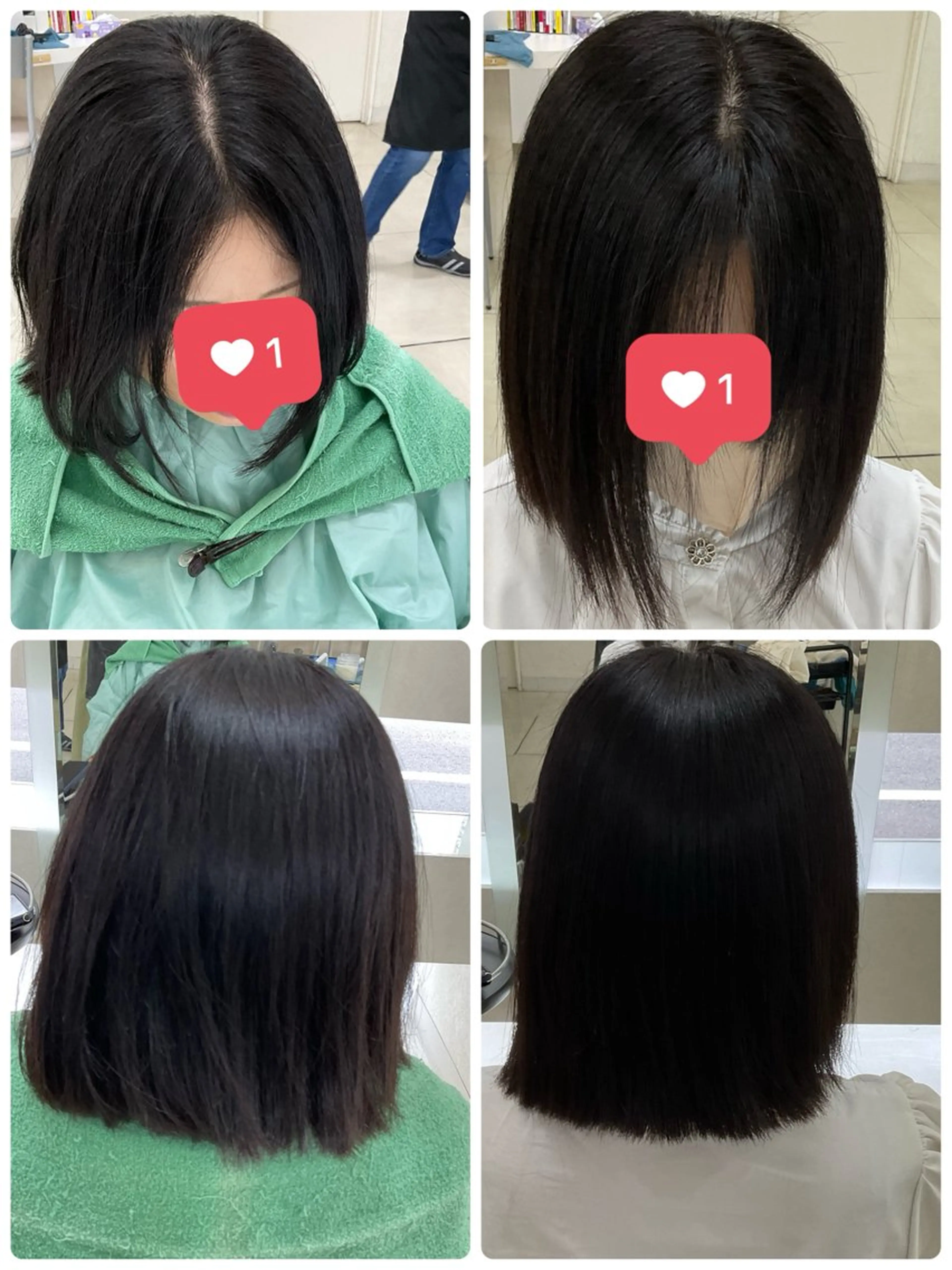 ミディアム タカハシ リナのヘアスタイル