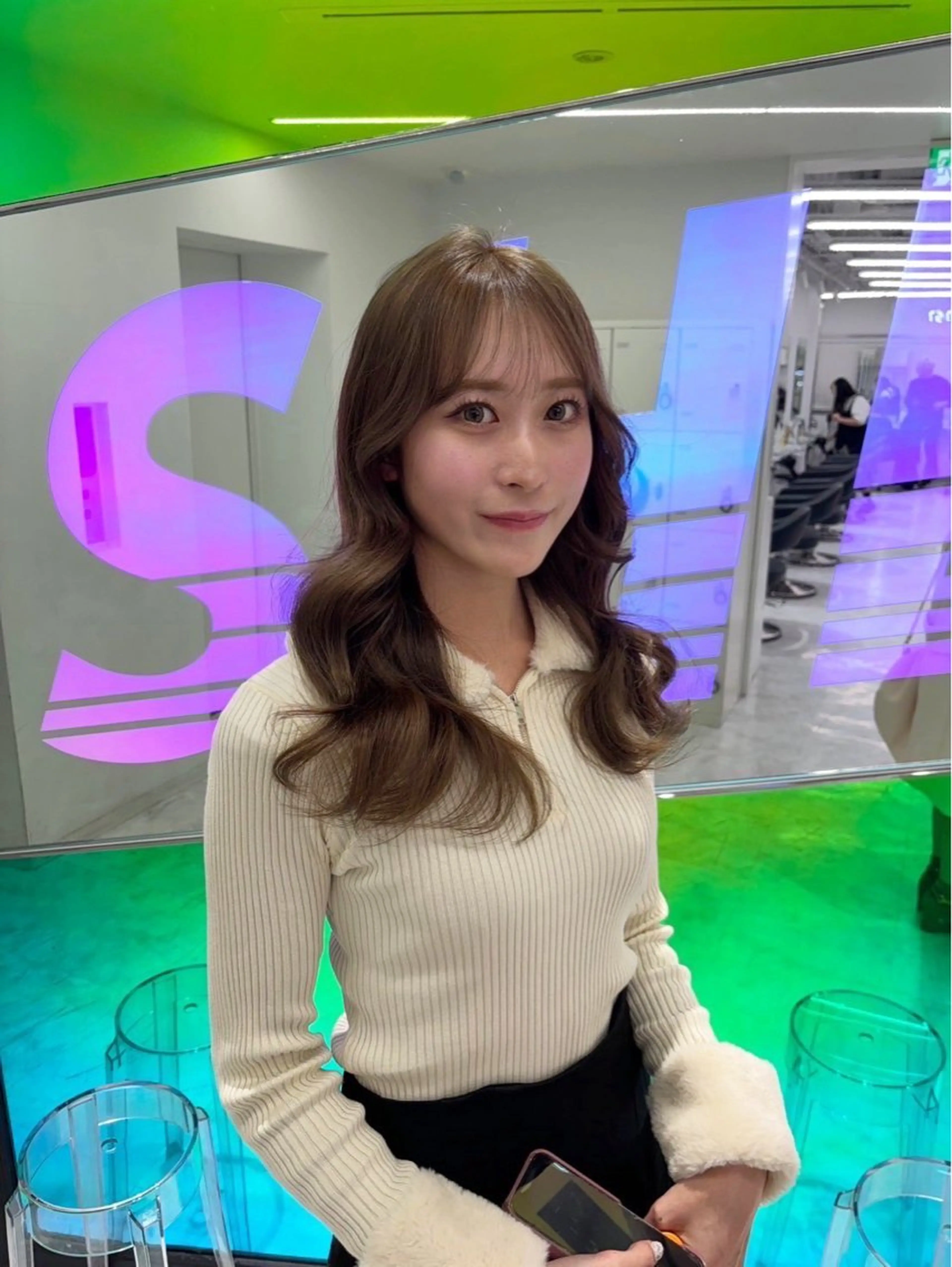 ロング カラー 💖ミルクティー💖 あかり💖のヘアスタイル