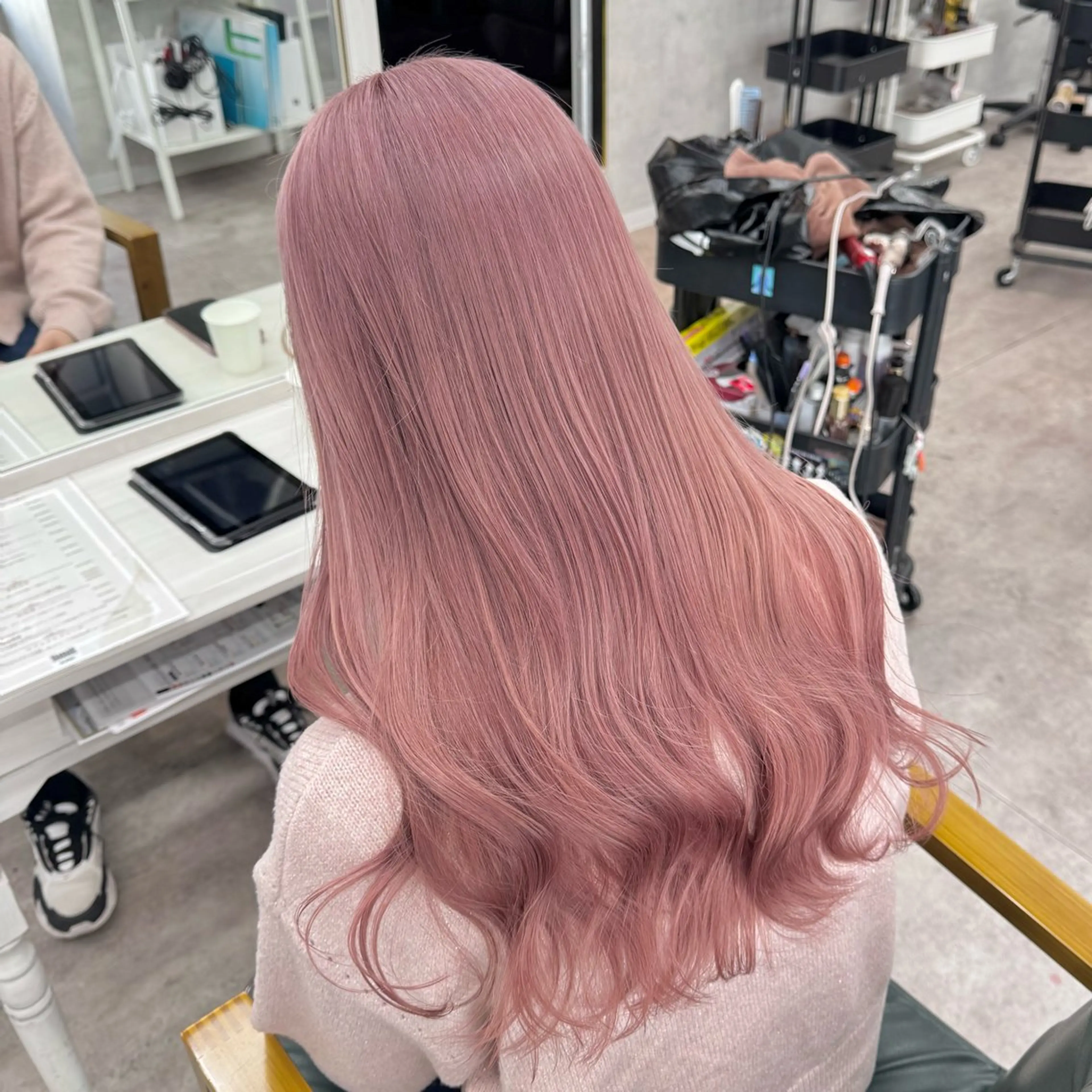 ロング カラー ヘアカラー JUNSHIN🦋 ヘアセット／カラーのヘアスタイル