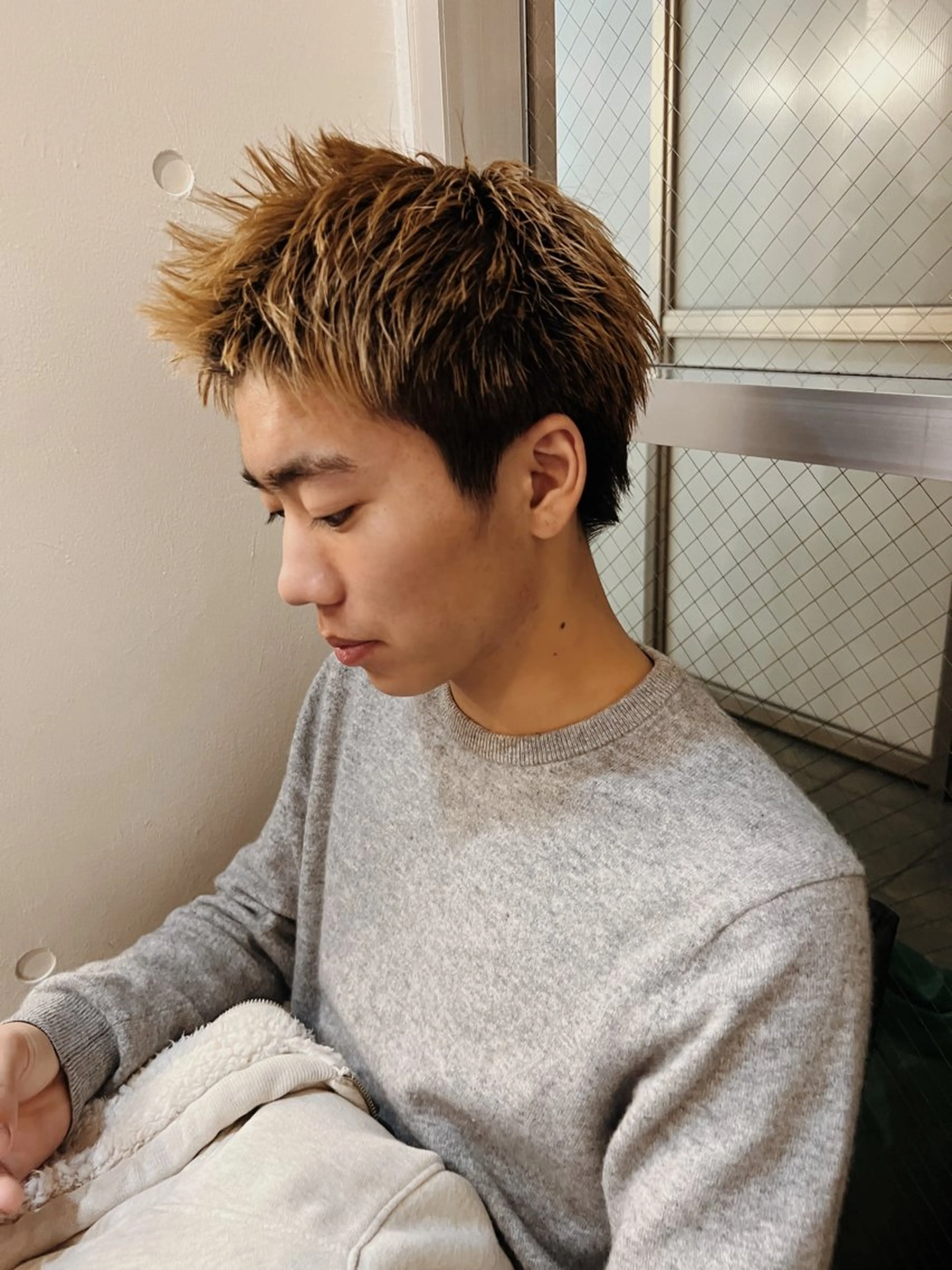 カラー パーマ ヘアアレンジ メンズ ショートヘア原宿 fifth コシのヘアスタイル