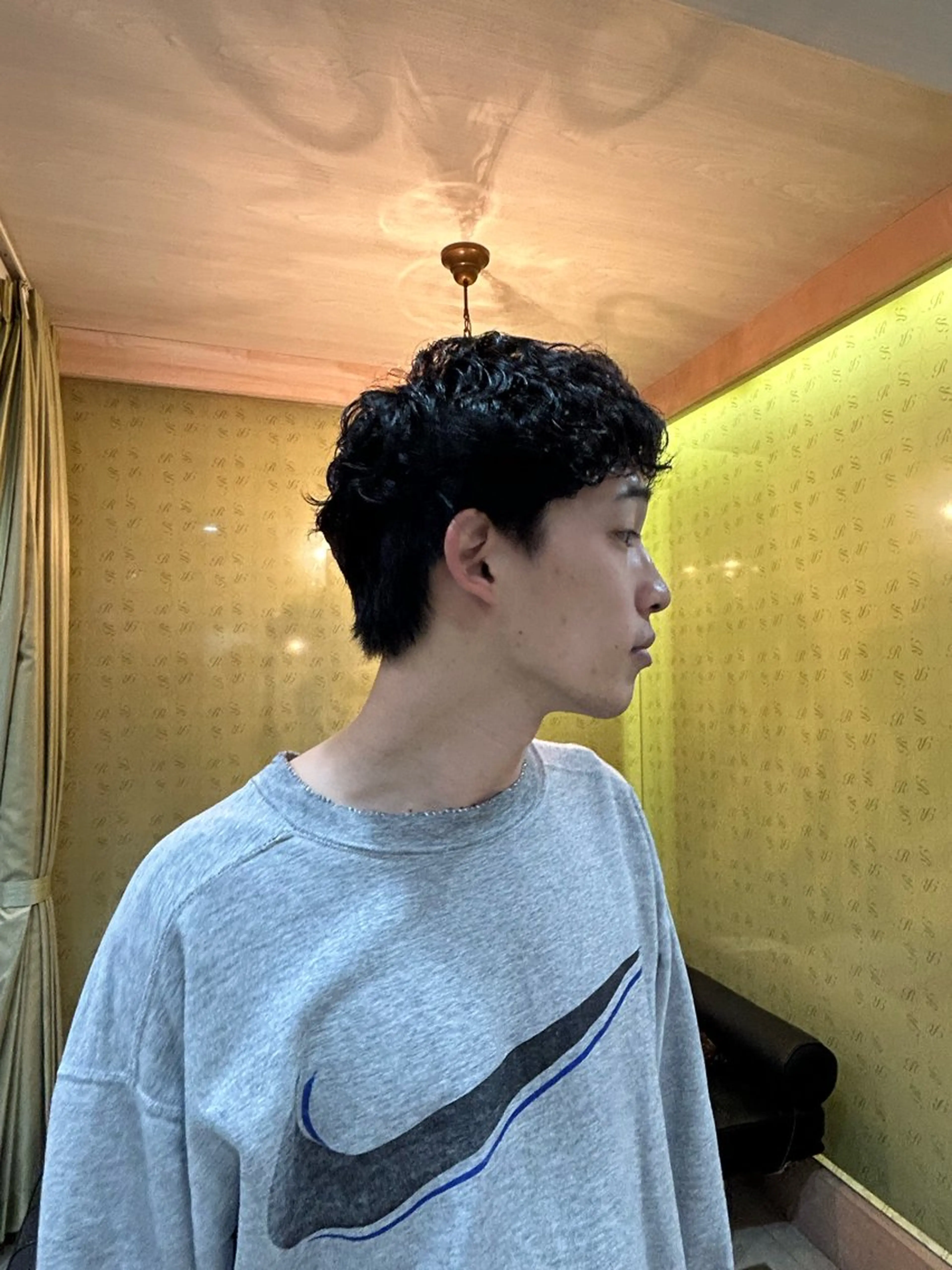 ショート パーマ メンズ カット パーマ 堀田 柊のヘアスタイル