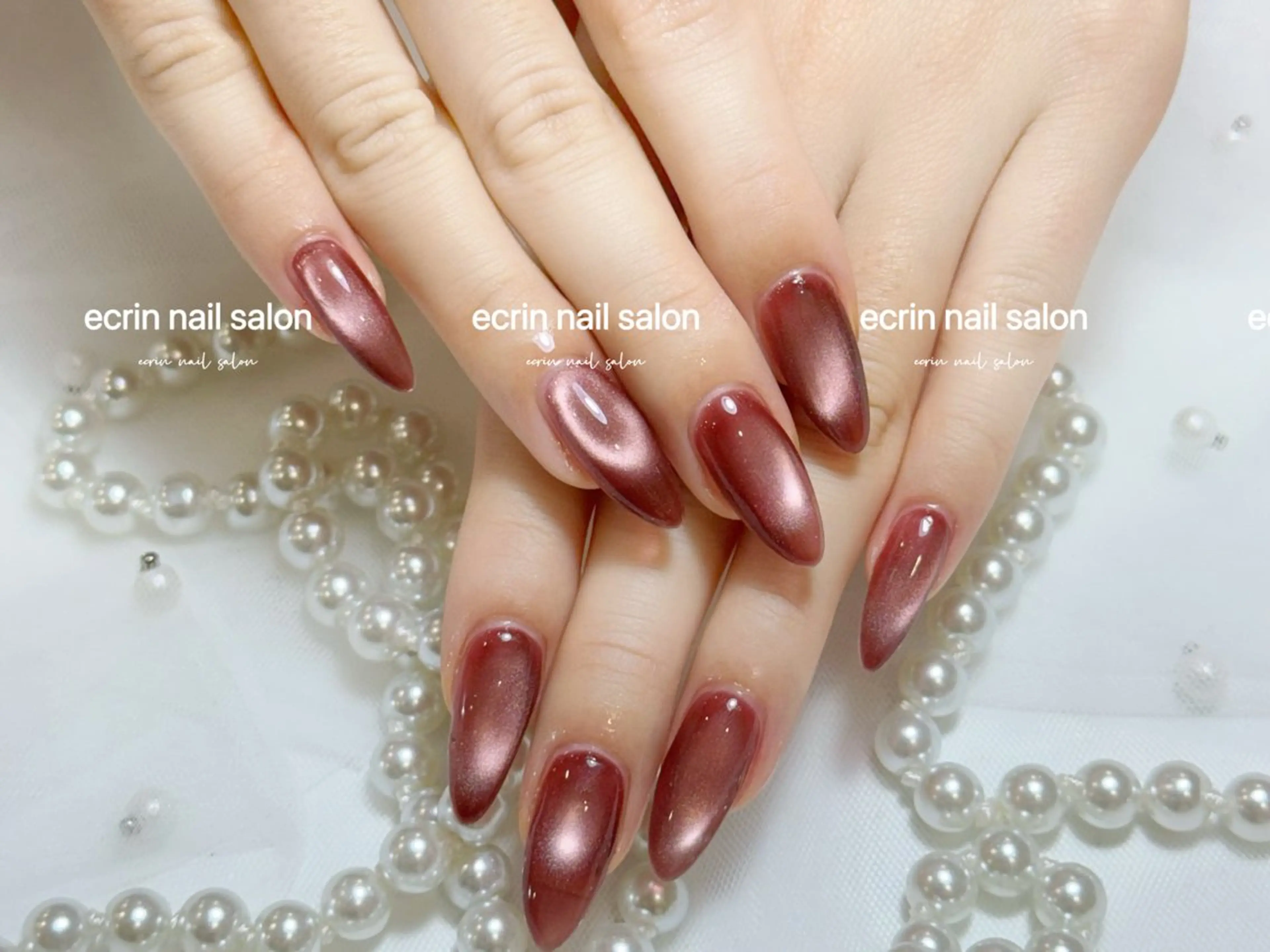 ネイル マグネットネイル ecrin nail salon錦糸町のネイルデザイン