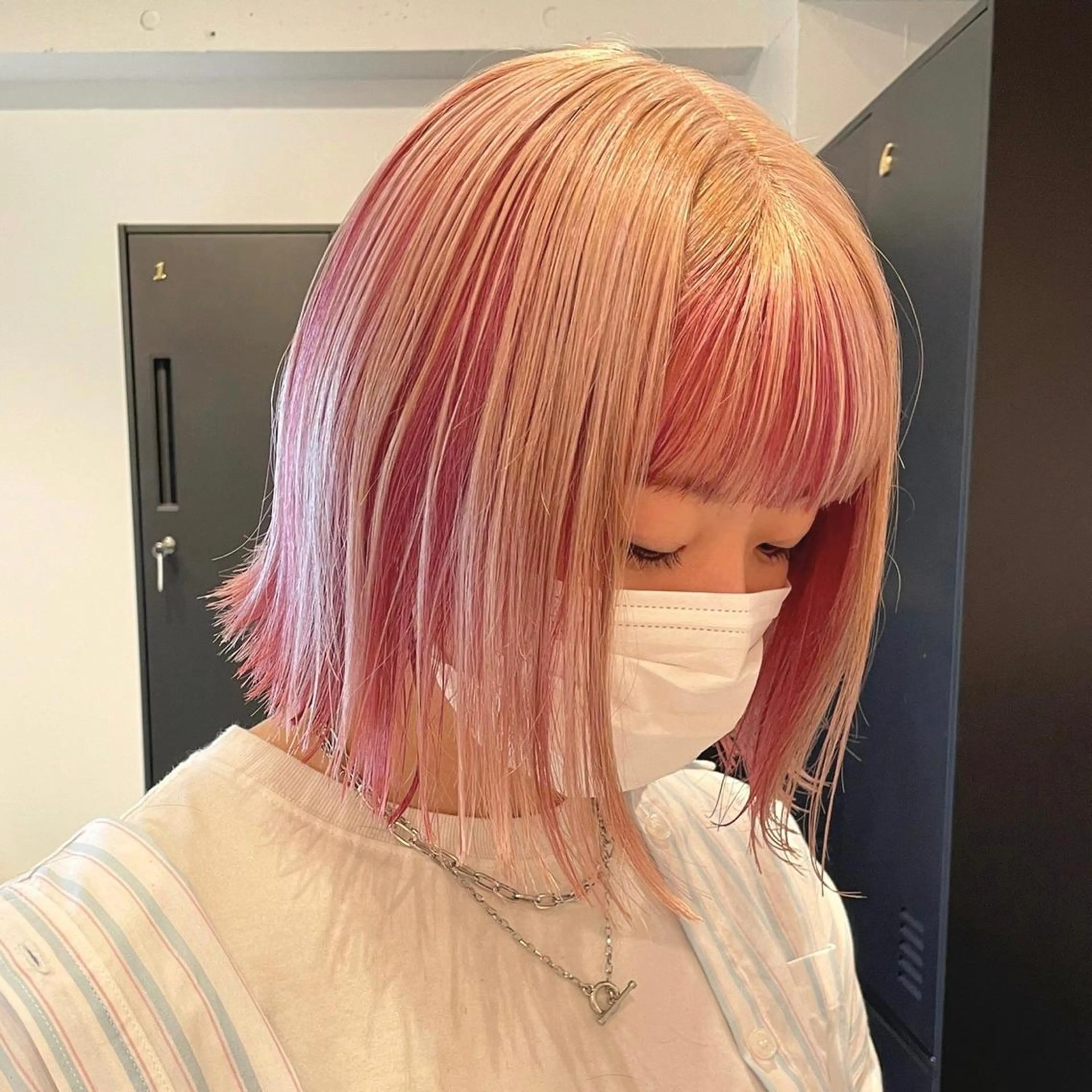 ミディアム カラー カット ヘアカラー トリートメント SALOWIN下北沢所属・hazuki 🌝のヘアスタイル