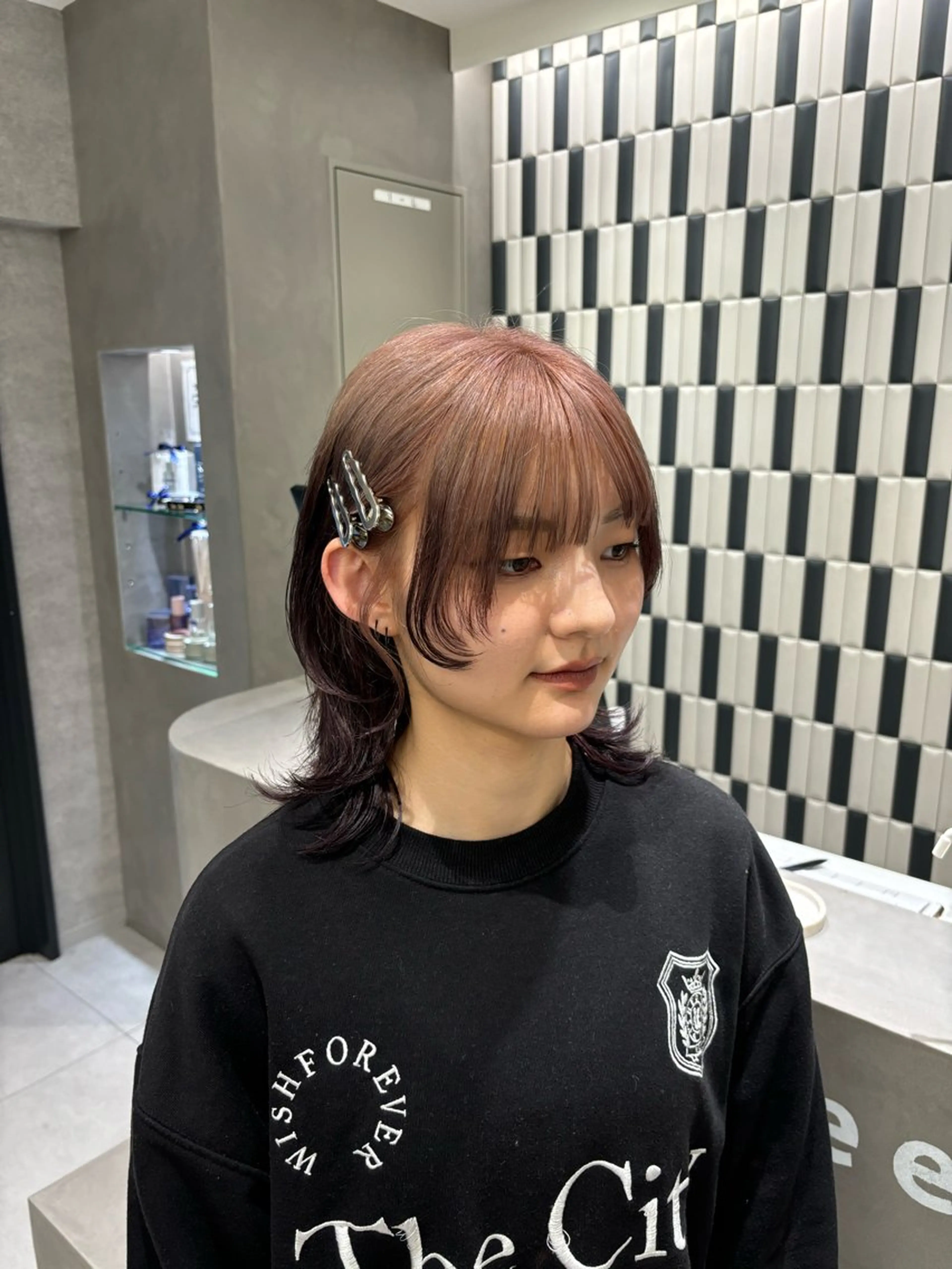 ミディアム カラー 望 吹のヘアスタイル