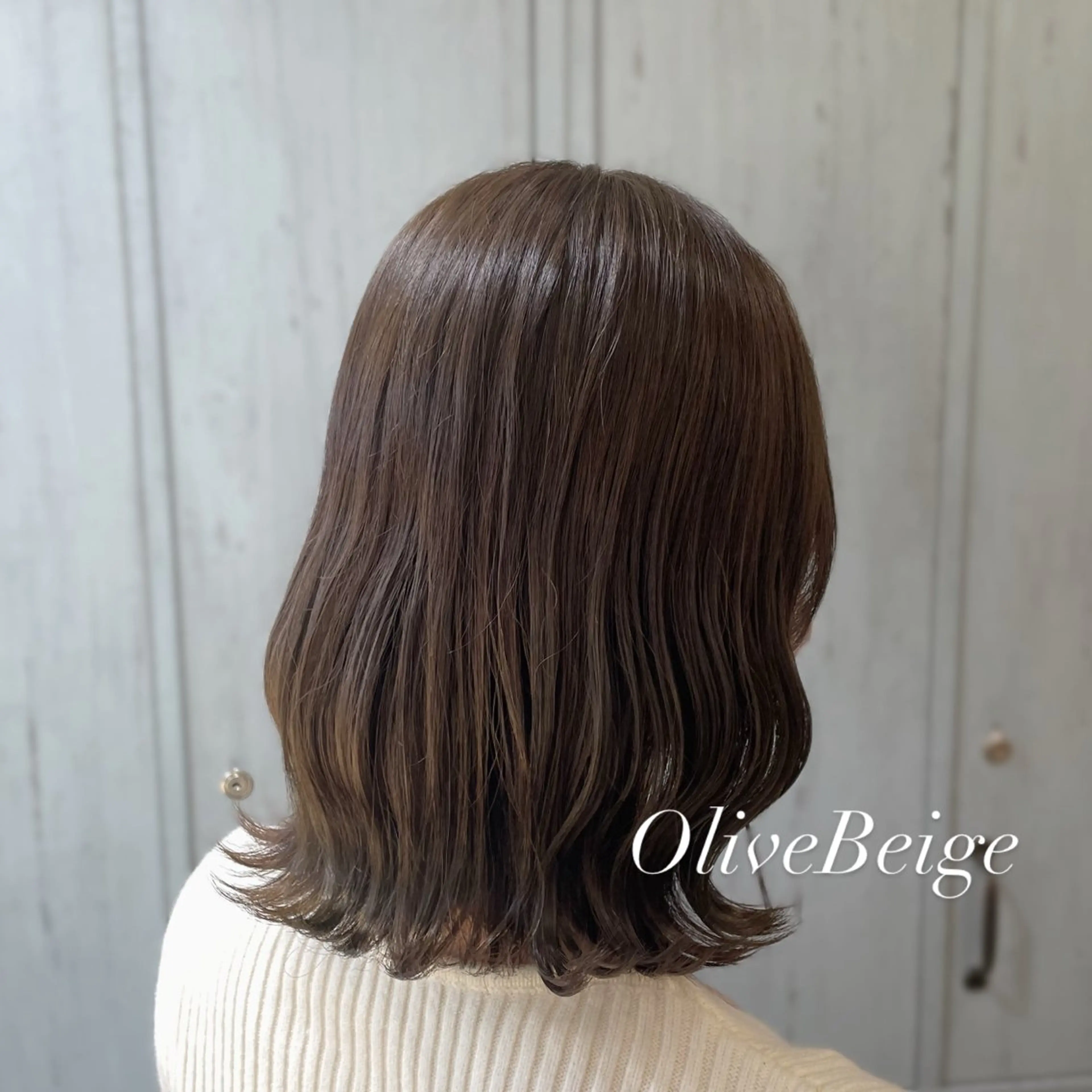 ミニモ限定！【🌱オリーブカラー🌱】カット+透明感カラー+1stepトリートメント🫧の写真