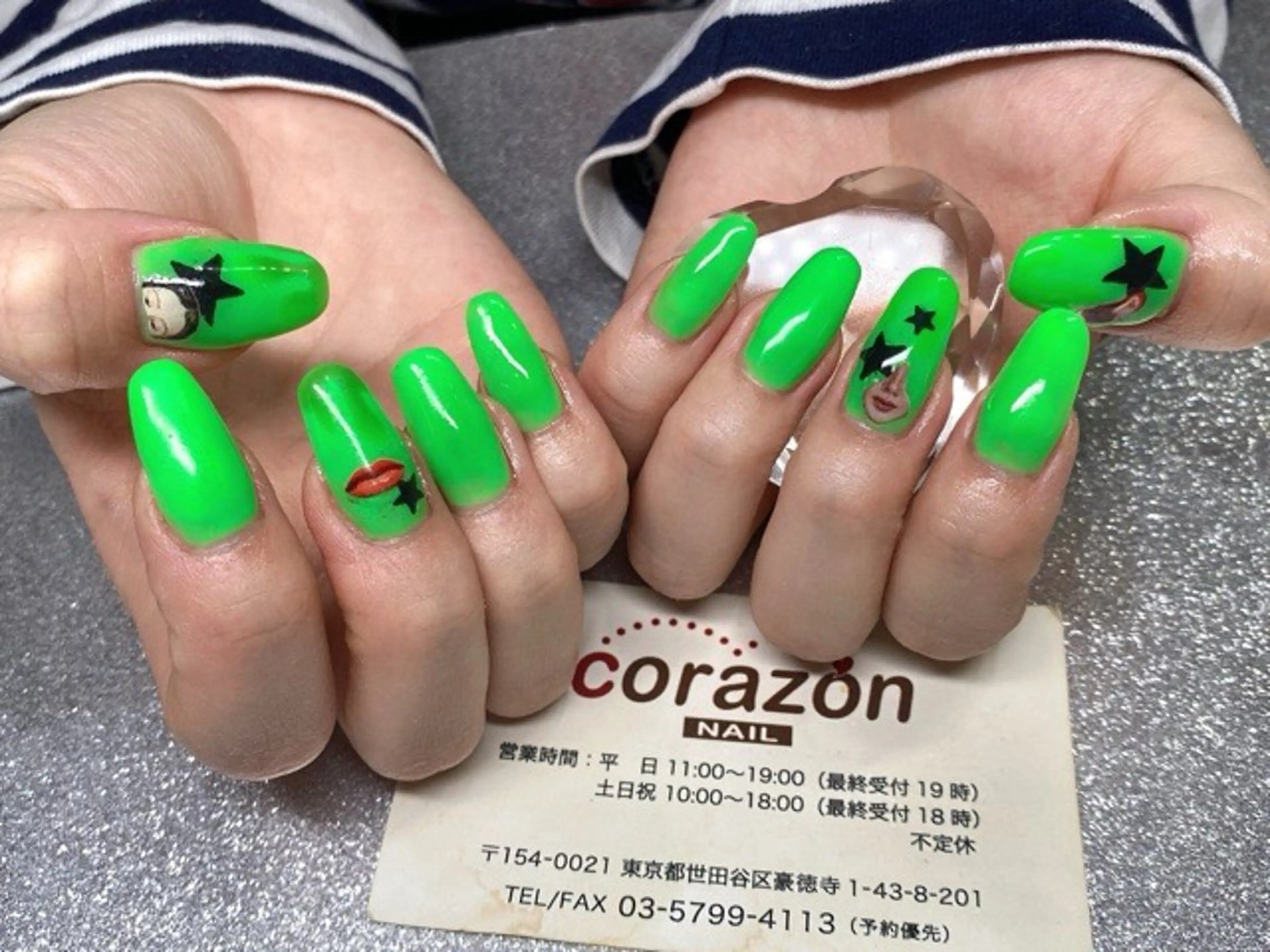 ネイル グリーン ハロウィン corazon所属・ネイリスト aicoのネイルデザイン