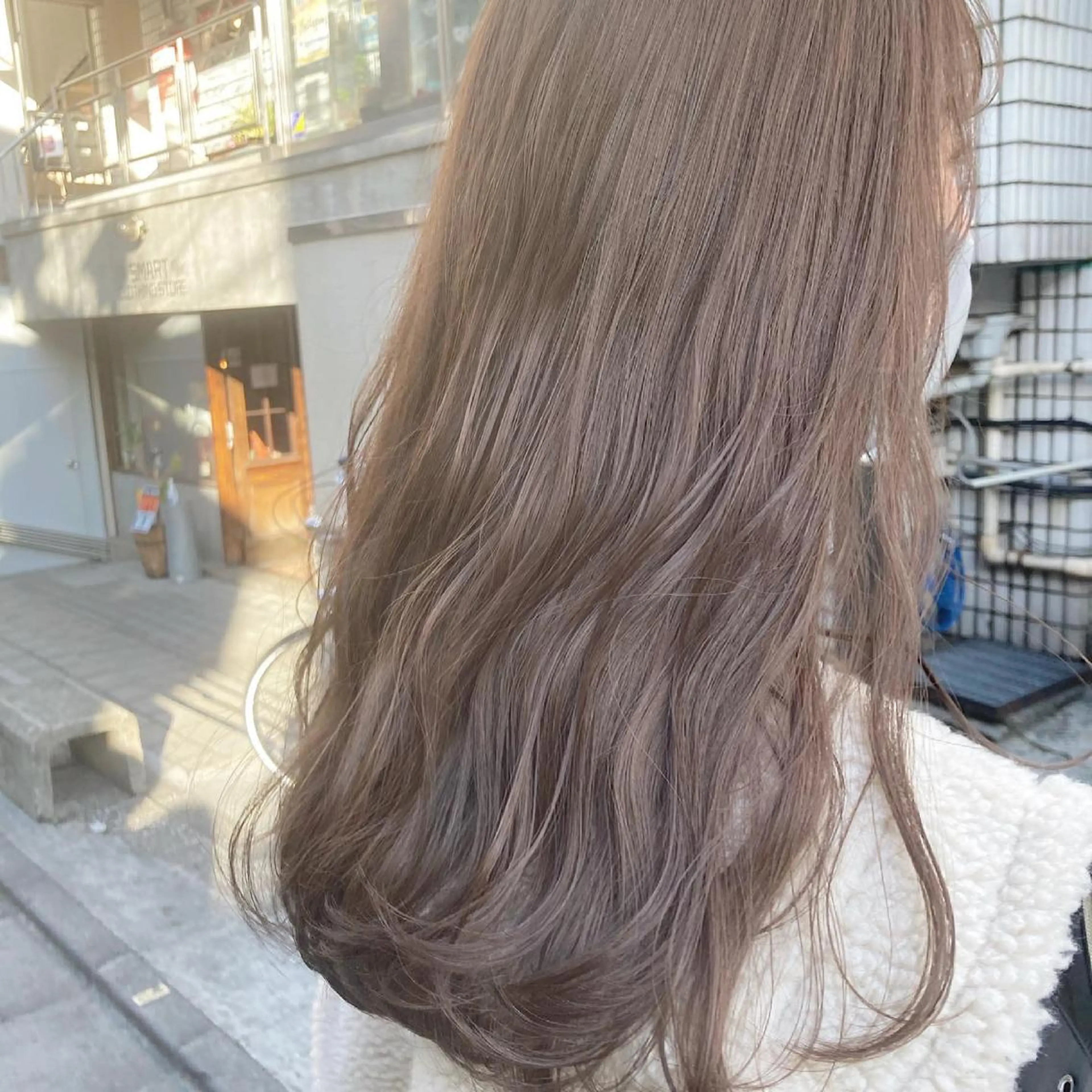 ロング カラー ヘアアレンジ ブリーチ ケアブリーチ ヘアカラー トリートメント ヘアセット 上品な透明感カラー/ 表参道/MIKUのヘアスタイル