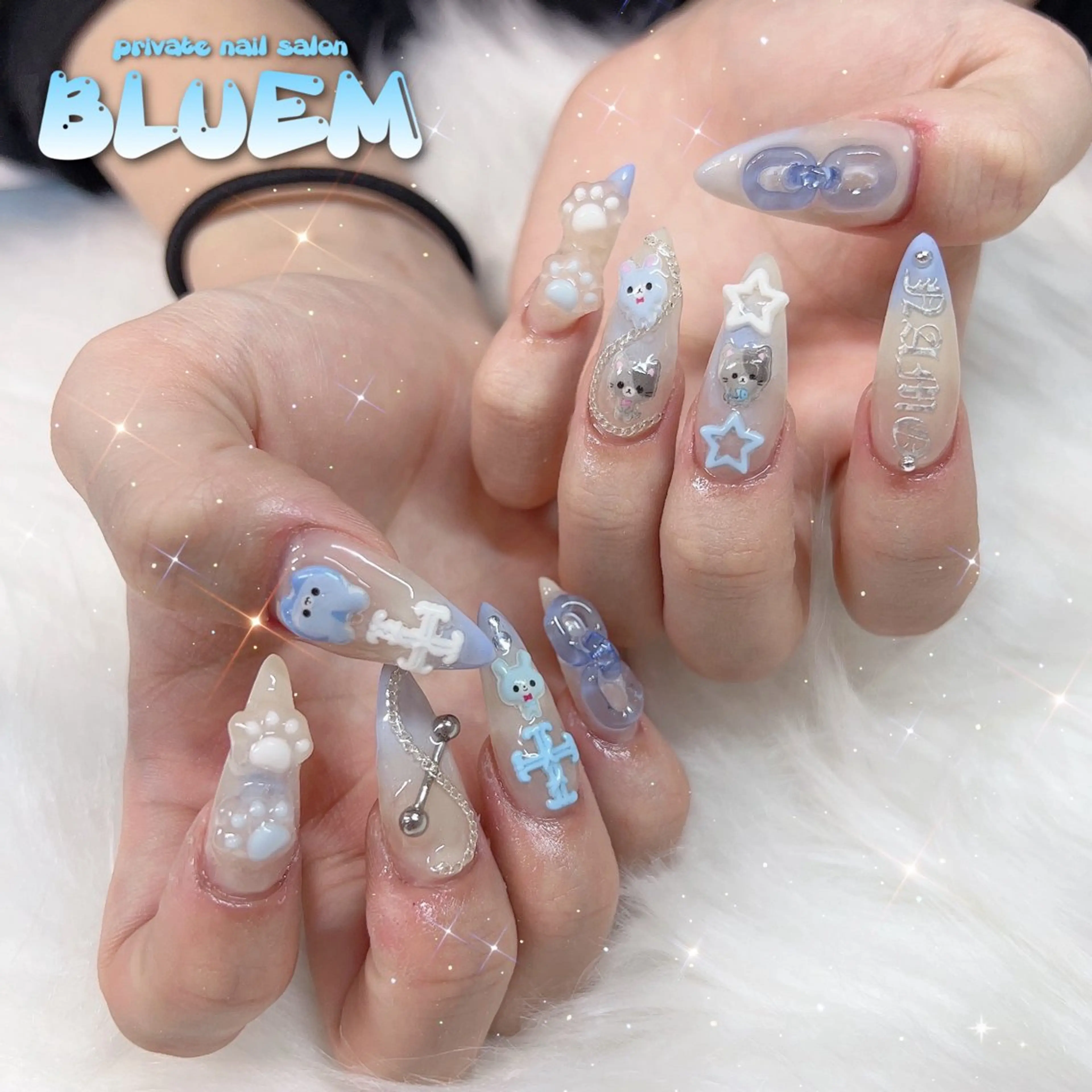 ネイル ハンドネイル BLUEM なな🐶のネイルデザイン