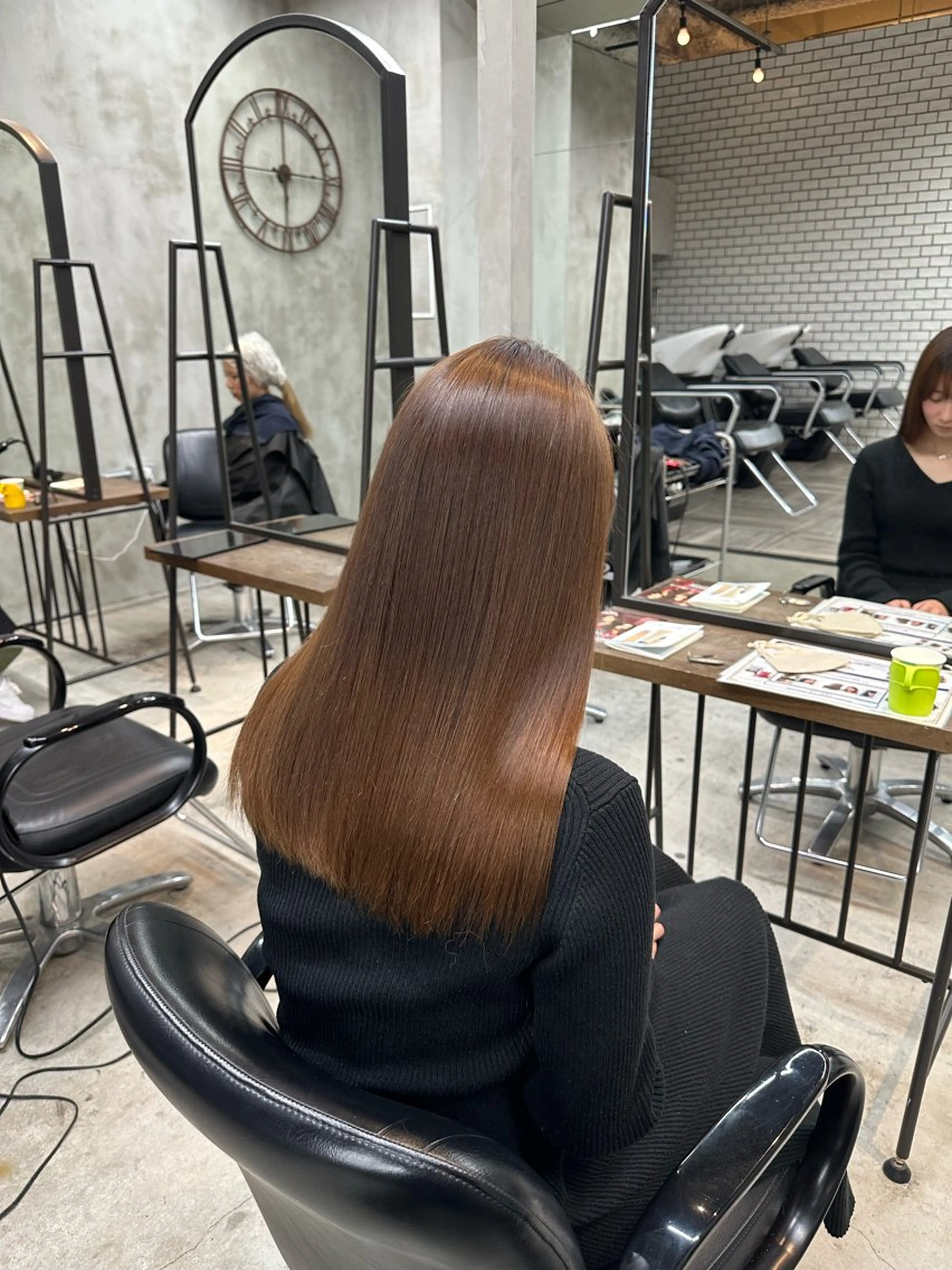 縮毛矯正+カット+トリートメントの写真