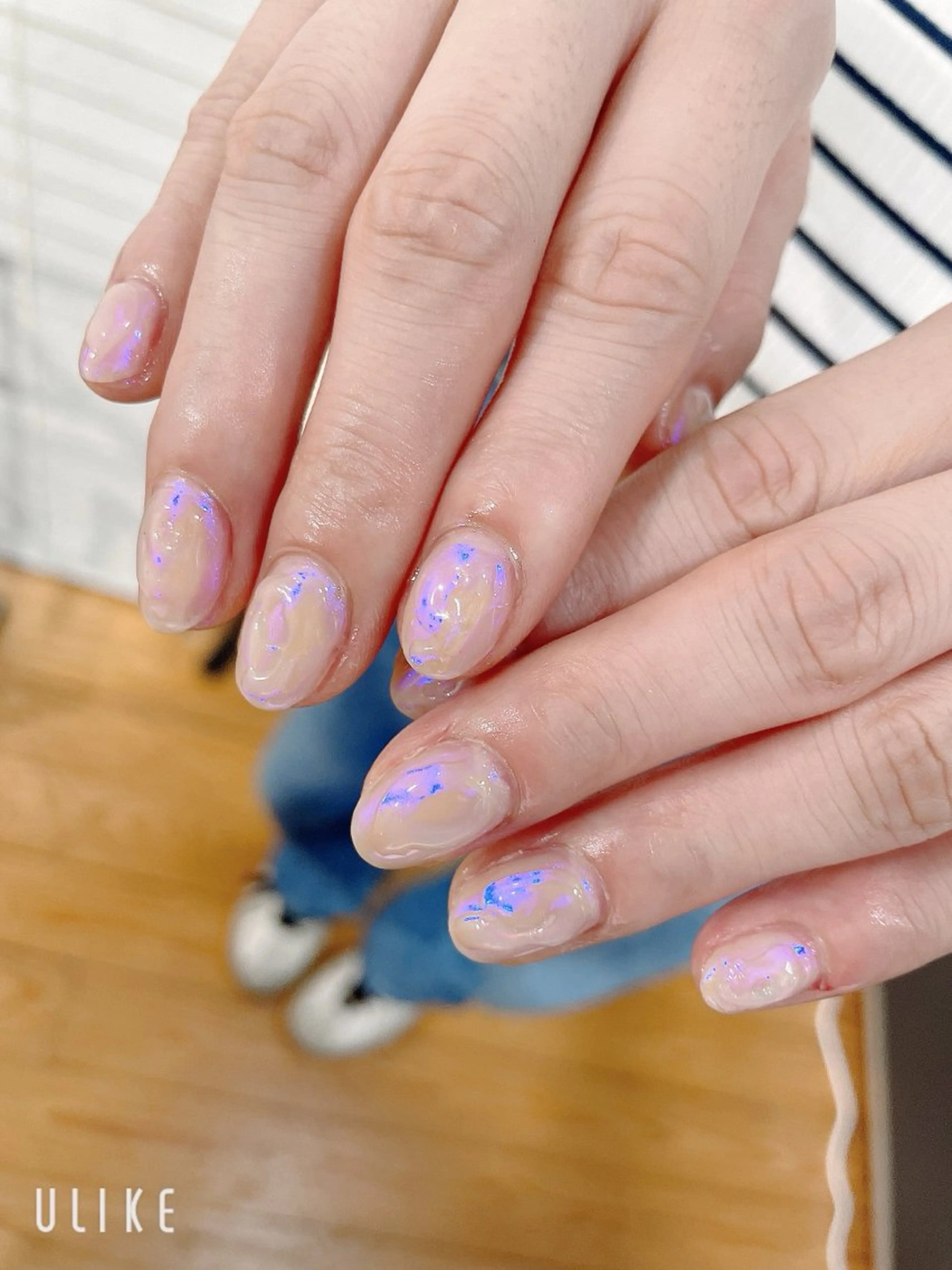 ネイル ミラーネイル ニュアンスネイル 梶原 久美のネイルデザイン