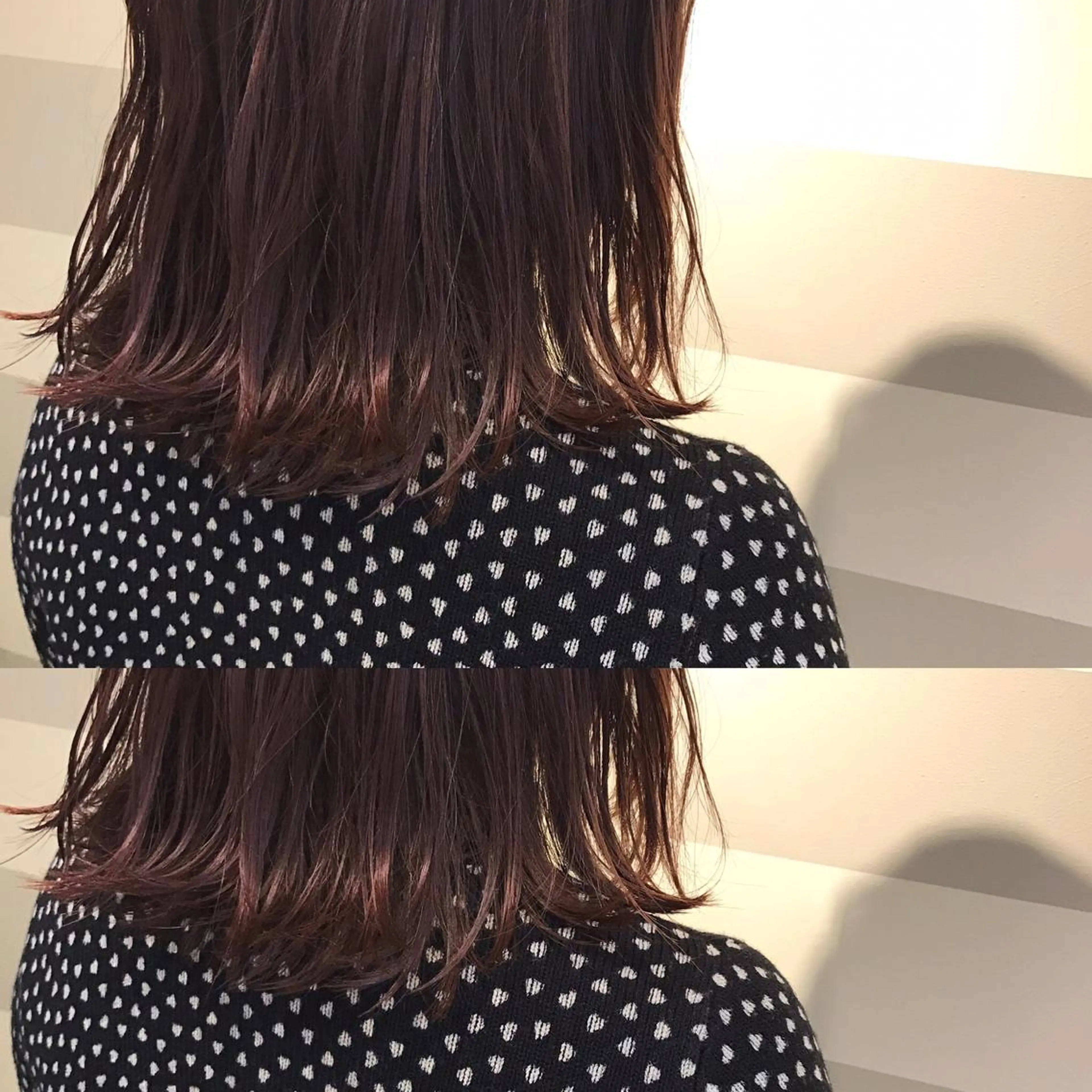 ミディアム カラー ピンクカラー HARUNA🤍 大人ショートヘアのヘアスタイル