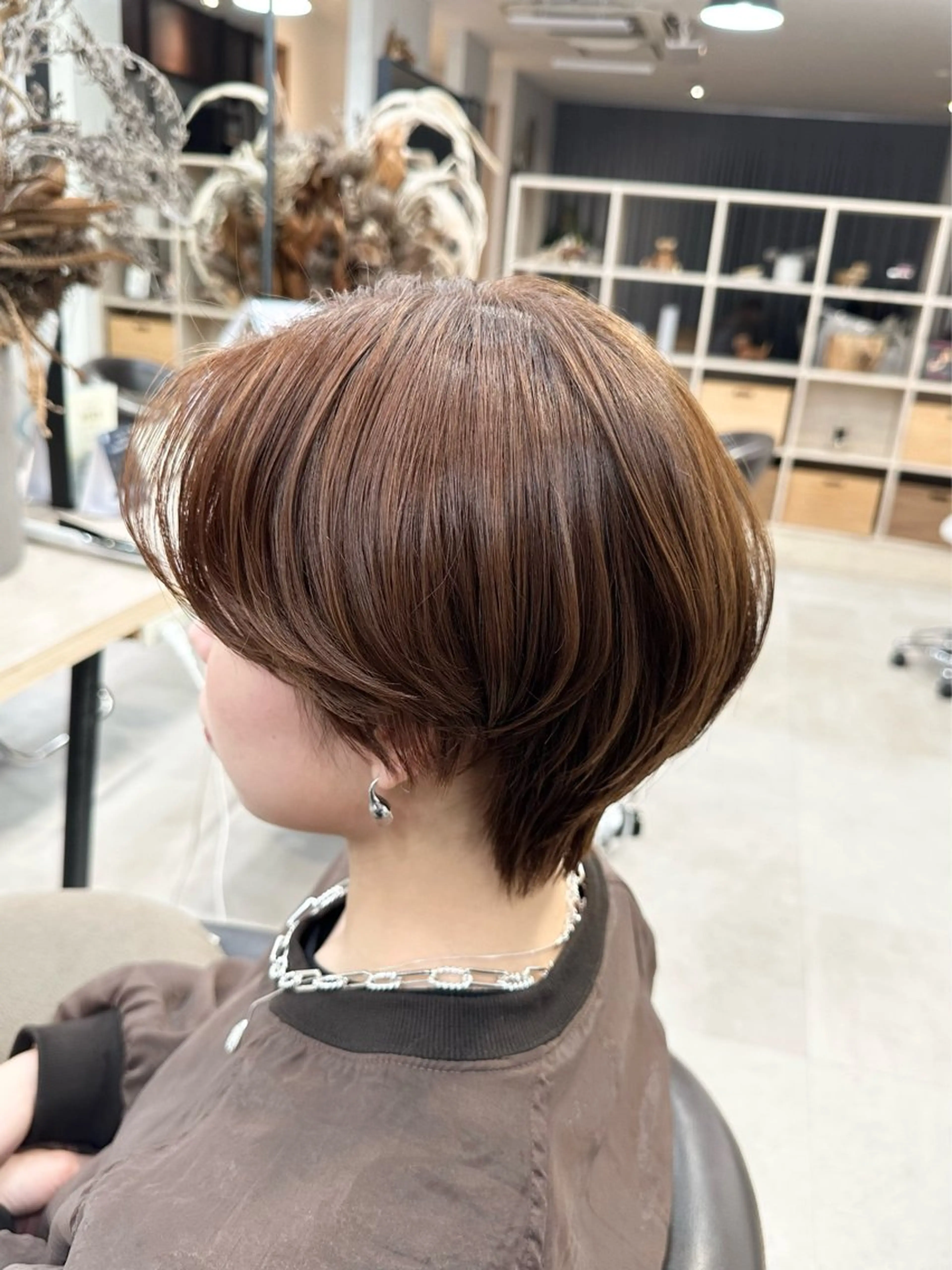 ショート 地毛風縮毛矯正 / ショート/ボブ/平山のヘアスタイル