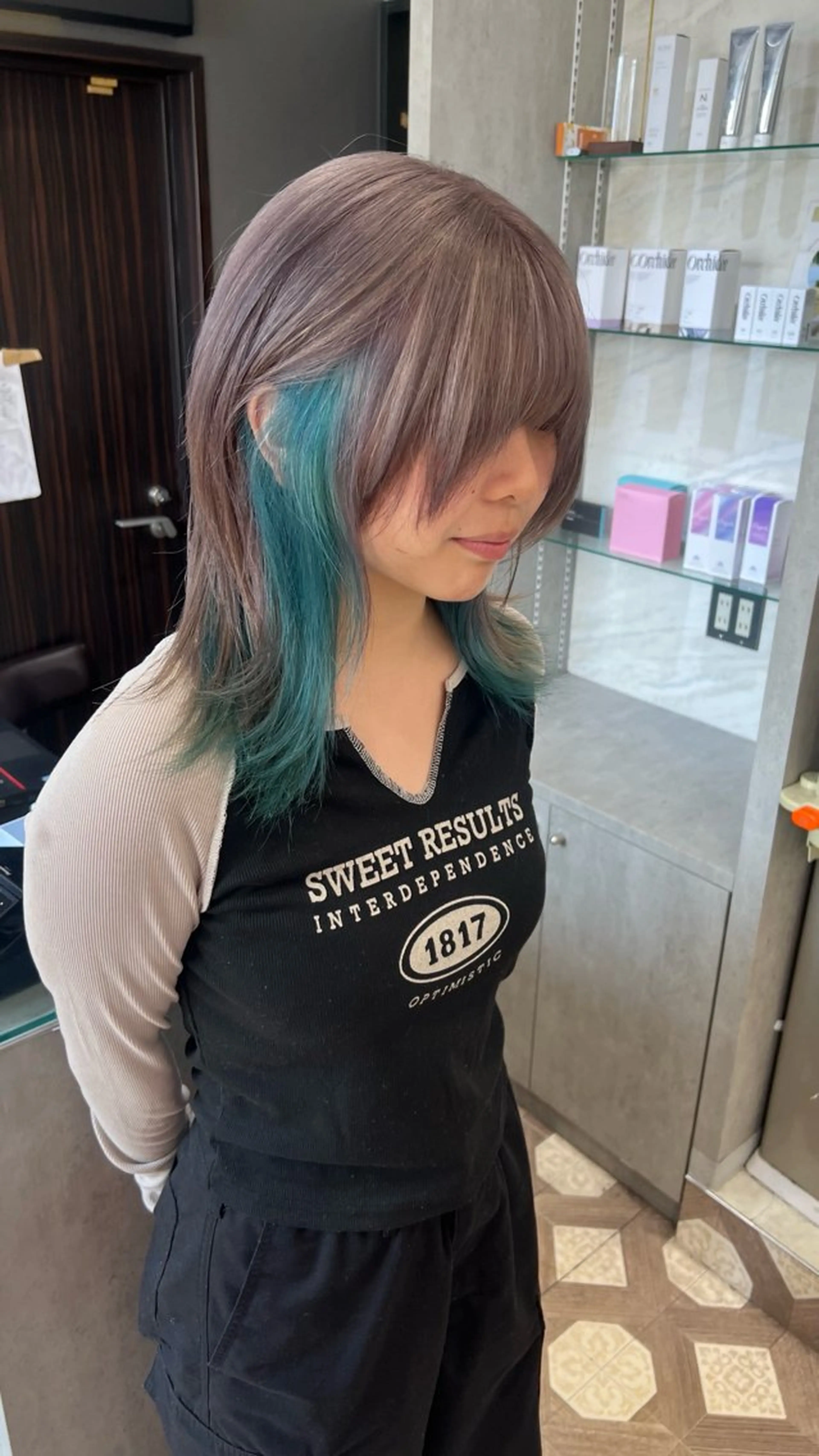 ロング カラー ヘアカラー ミルクティー/ピンク /ブロンド 咲良のヘアスタイル